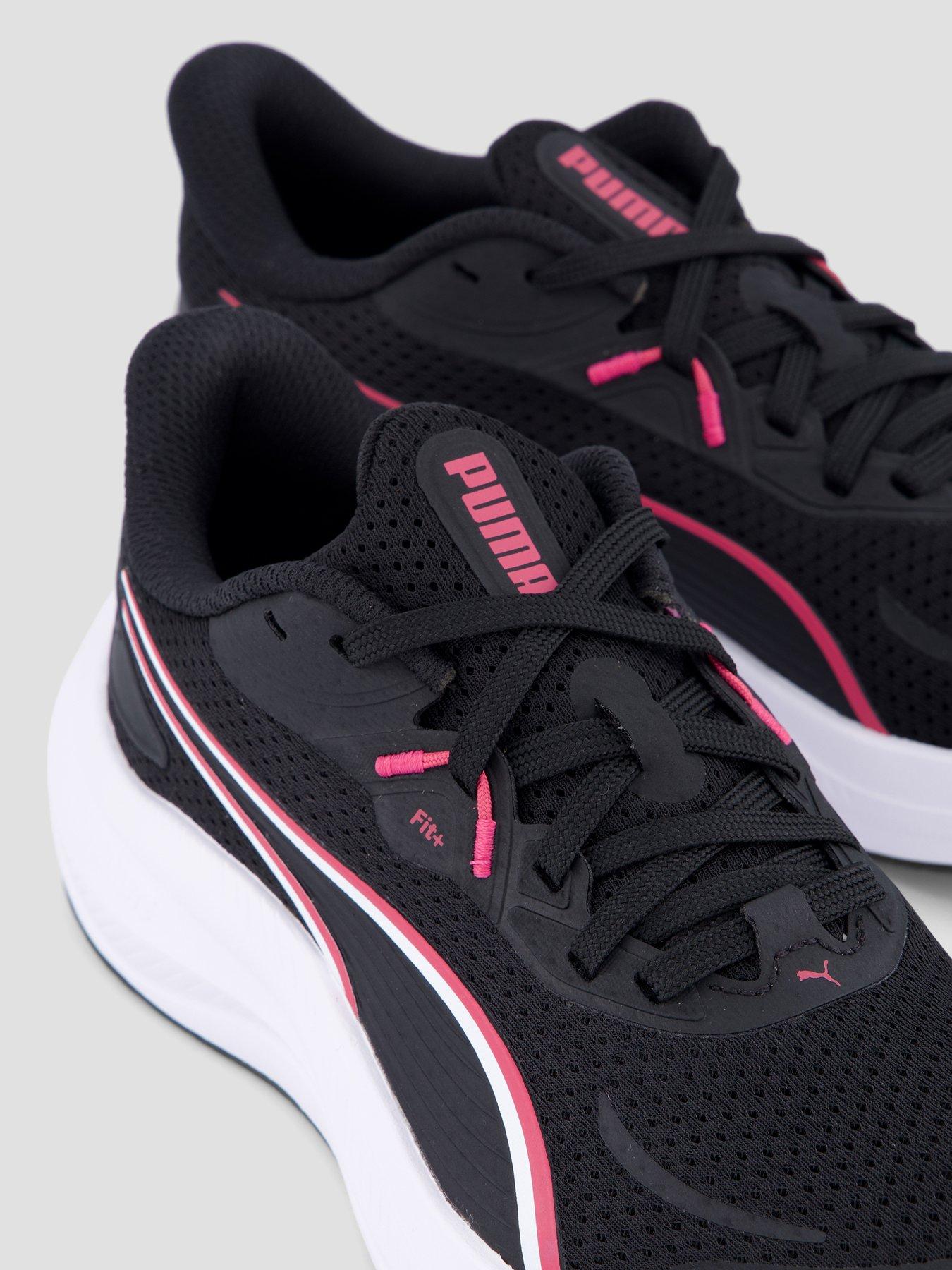 Image 5 of 7 of Puma Girls Skyrocket Lite 2 Lightweight Lace-Up Sports Trainers - Black/Pink