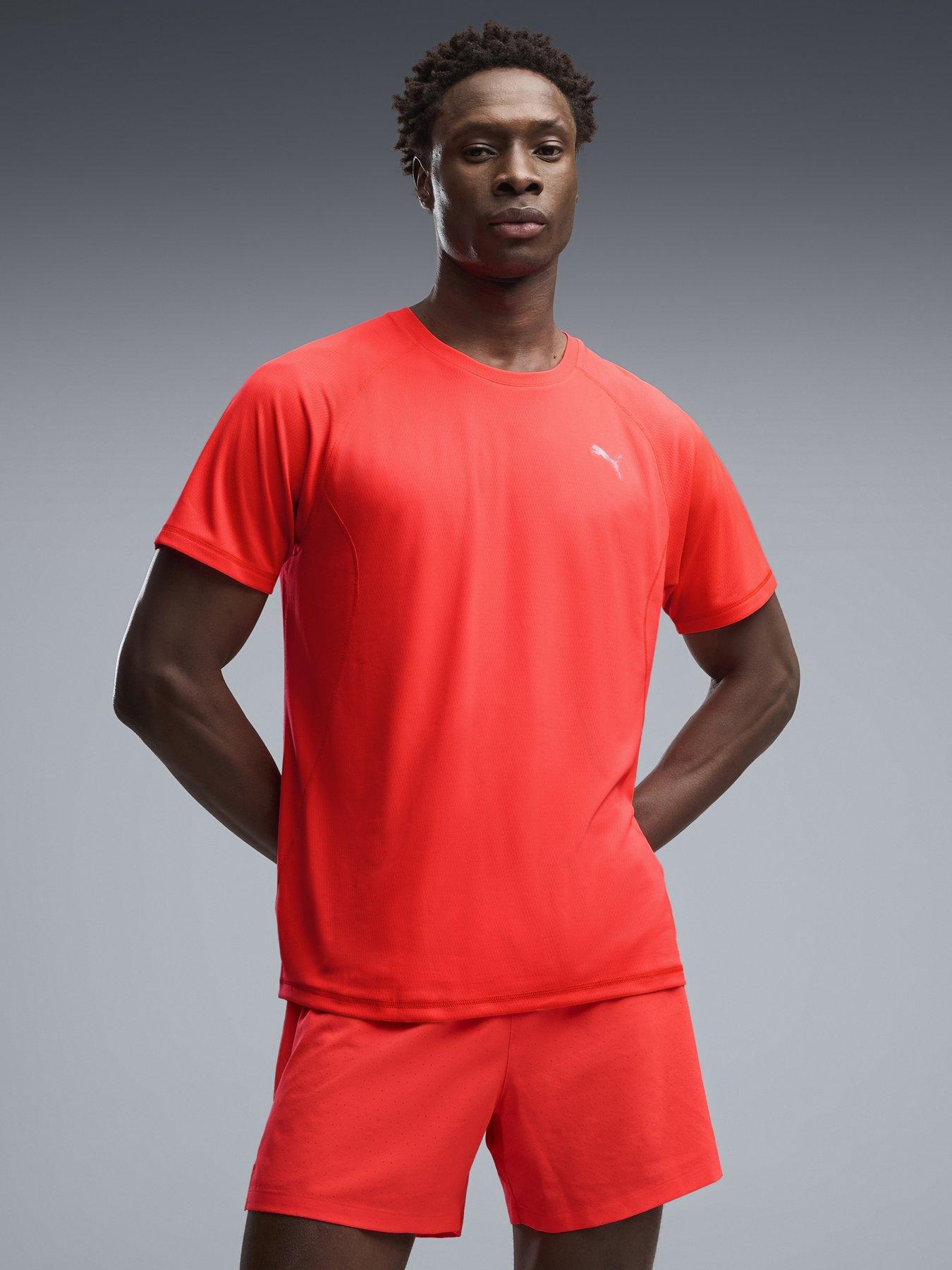 Puma Mens Running Run Velocity T-Shirt - Red