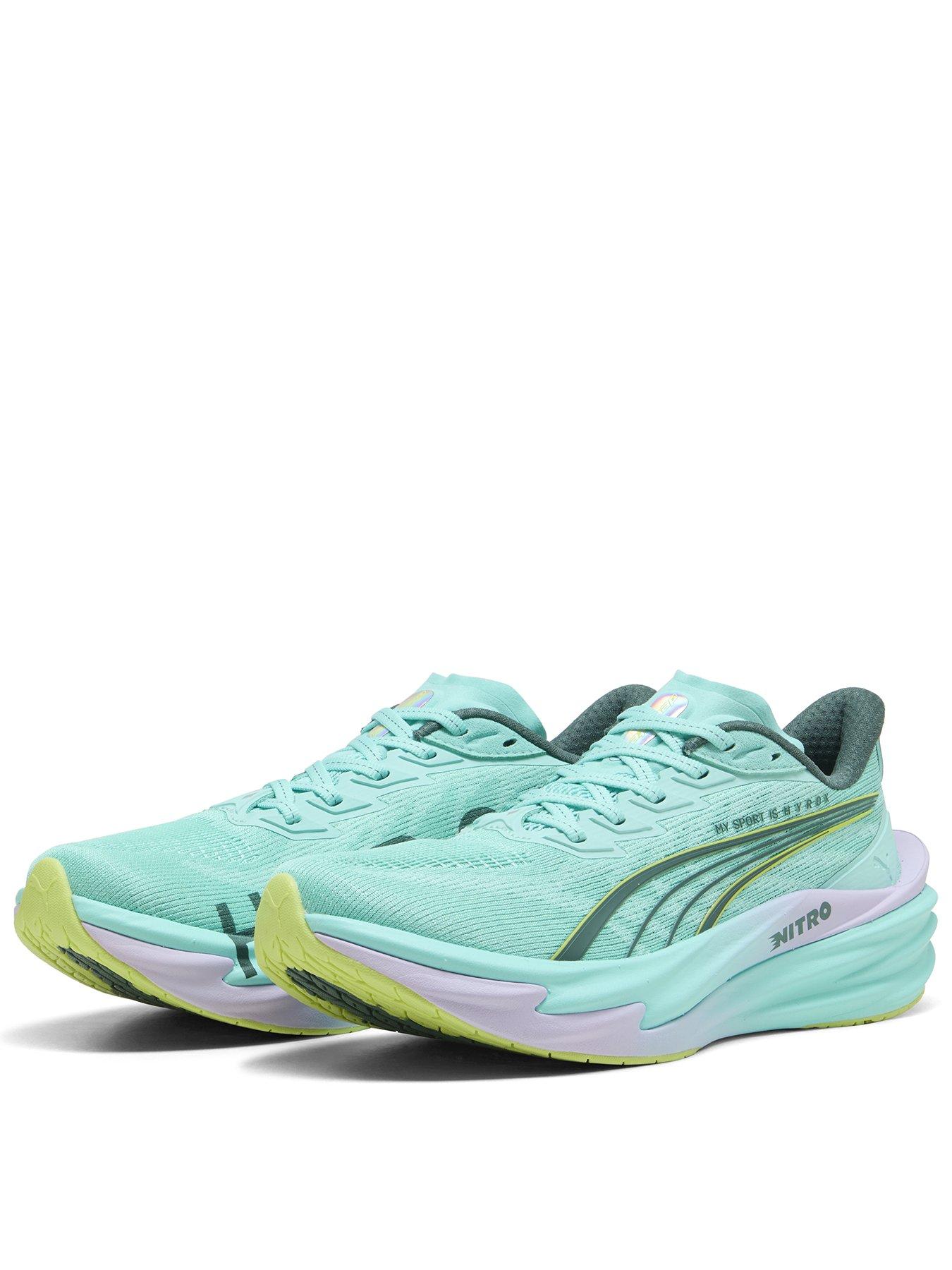 Image 1 of 6 of Puma Womens Deviate Nitro 4 X Hyrox Running Shoe - Green