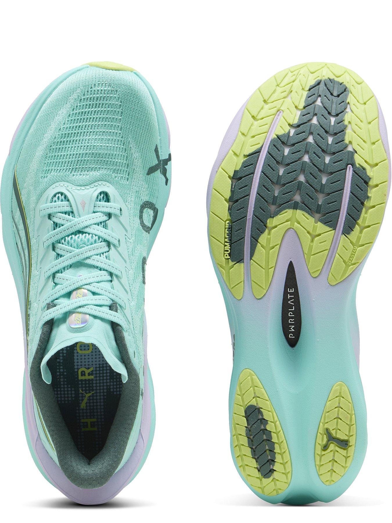 Image 4 of 6 of Puma Womens Deviate Nitro 4 X Hyrox Running Shoe - Green