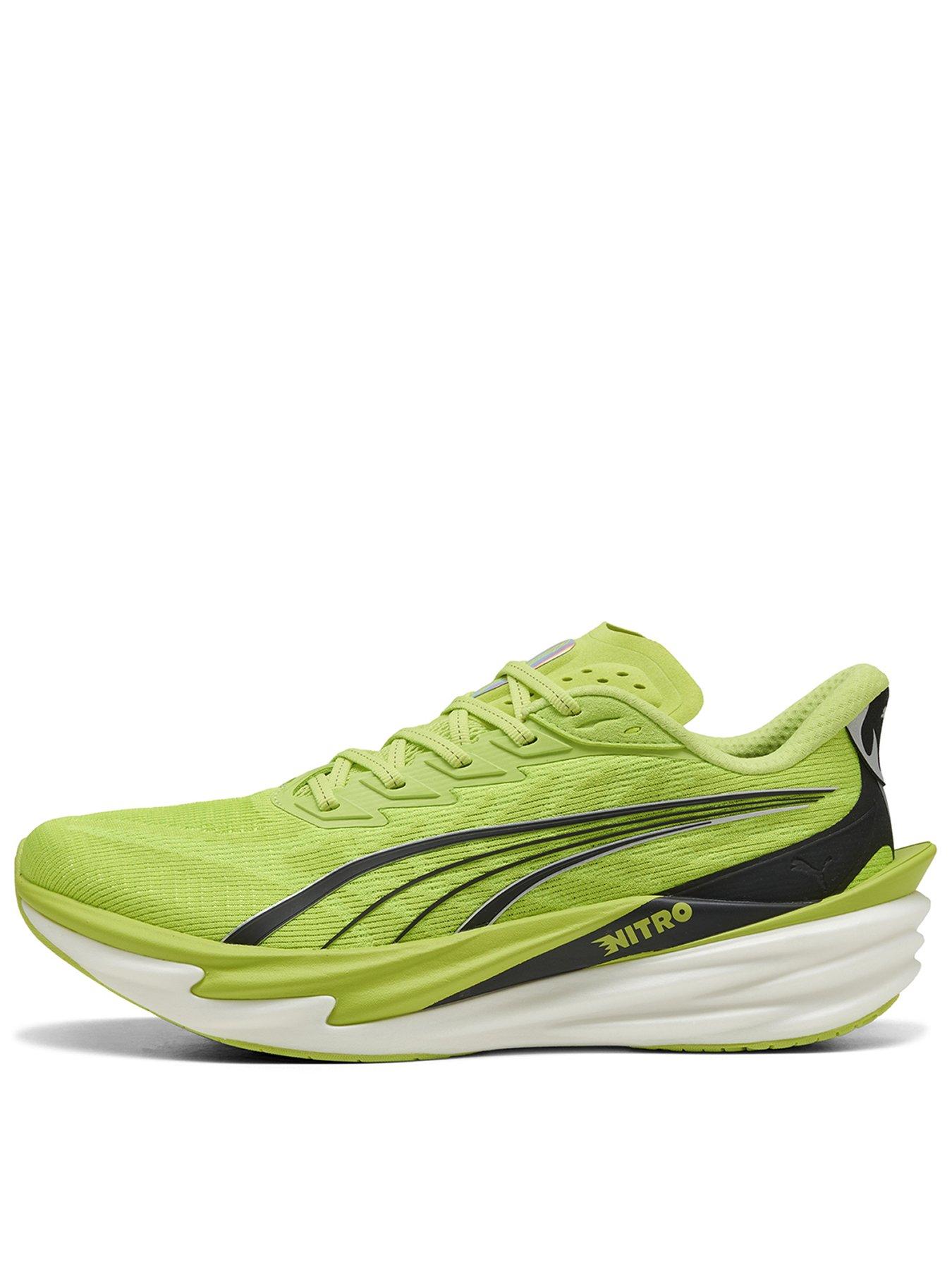 Image 1 of 6 of Puma Mens Deviate Nitro 4 Running Shoe - Green