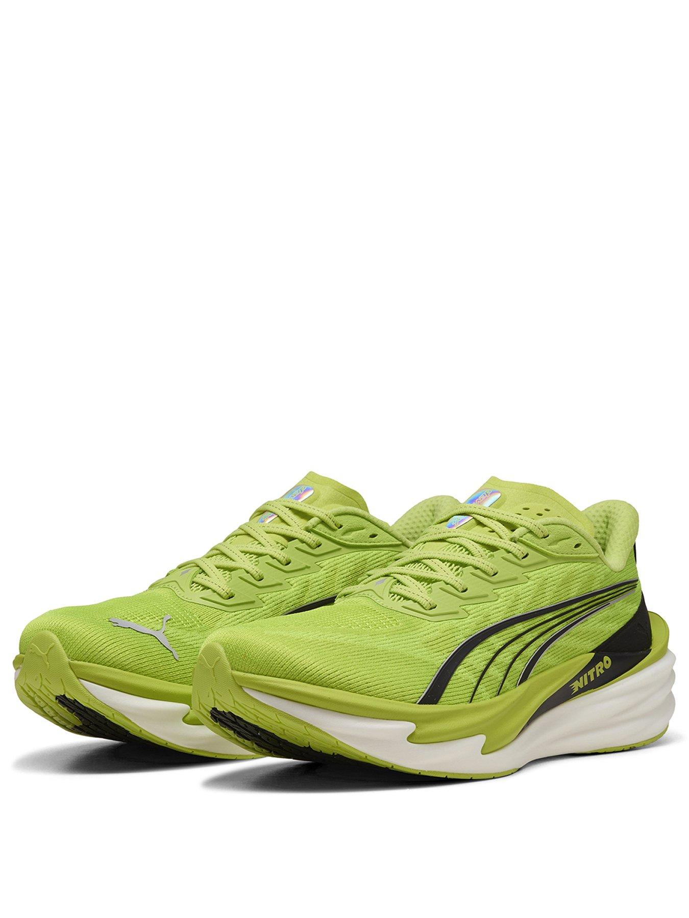 Image 2 of 6 of Puma Mens Deviate Nitro 4 Running Shoe - Green