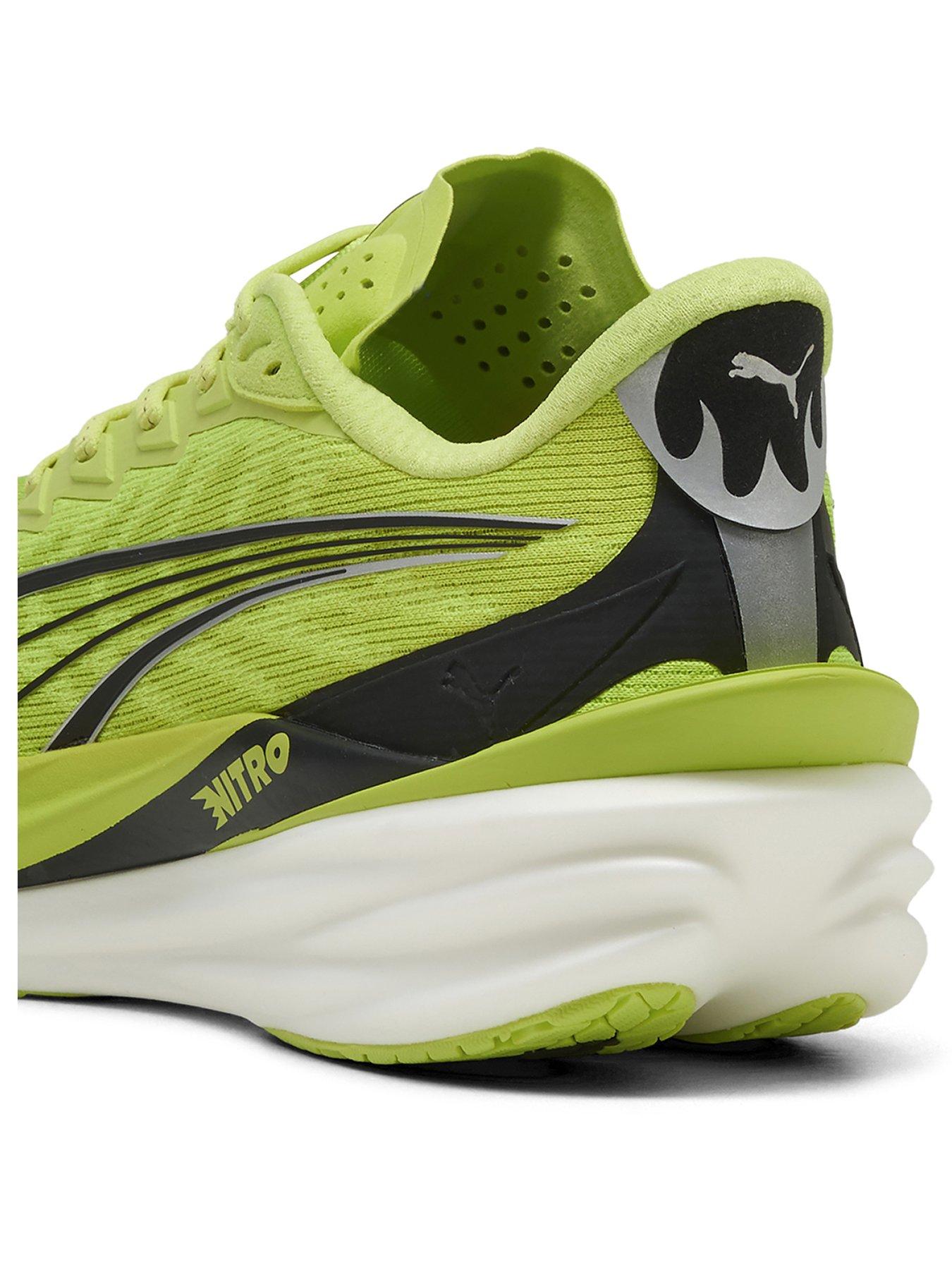 Image 3 of 6 of Puma Mens Deviate Nitro 4 Running Shoe - Green