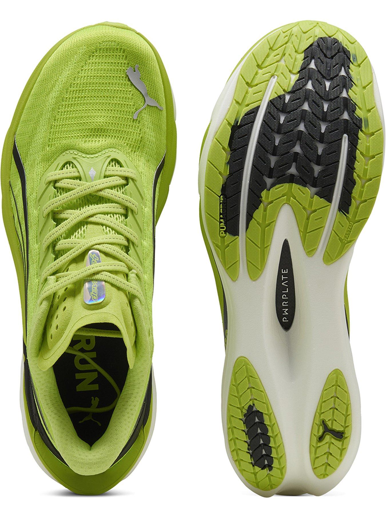 Image 4 of 6 of Puma Mens Deviate Nitro 4 Running Shoe - Green