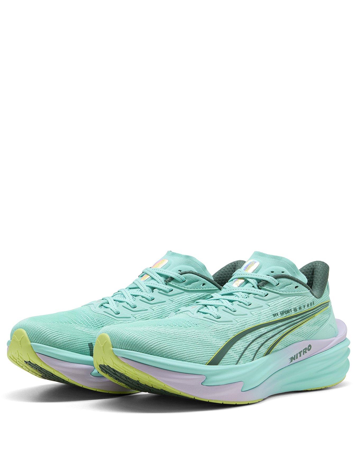 Image 2 of 6 of Puma Mens Deviate Nitro 4 X Hyrox Running Shoe - Green