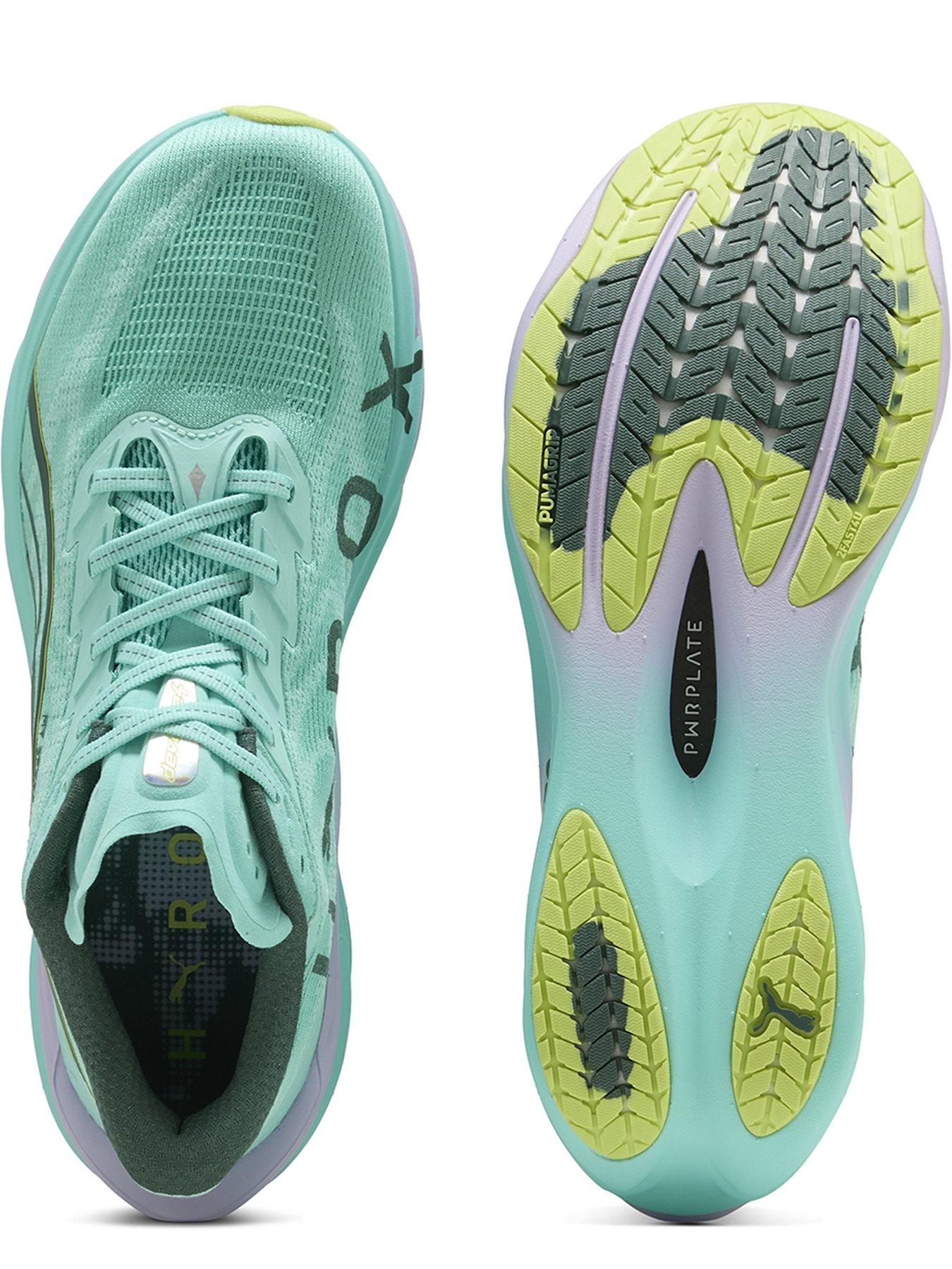 Image 4 of 6 of Puma Mens Deviate Nitro 4 X Hyrox Running Shoe - Green