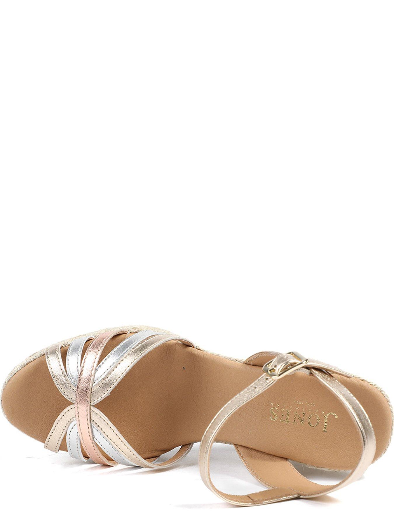 Image 4 of 6 of Jones Bootmaker Alivia Open Wedge Sandal -gold Multi