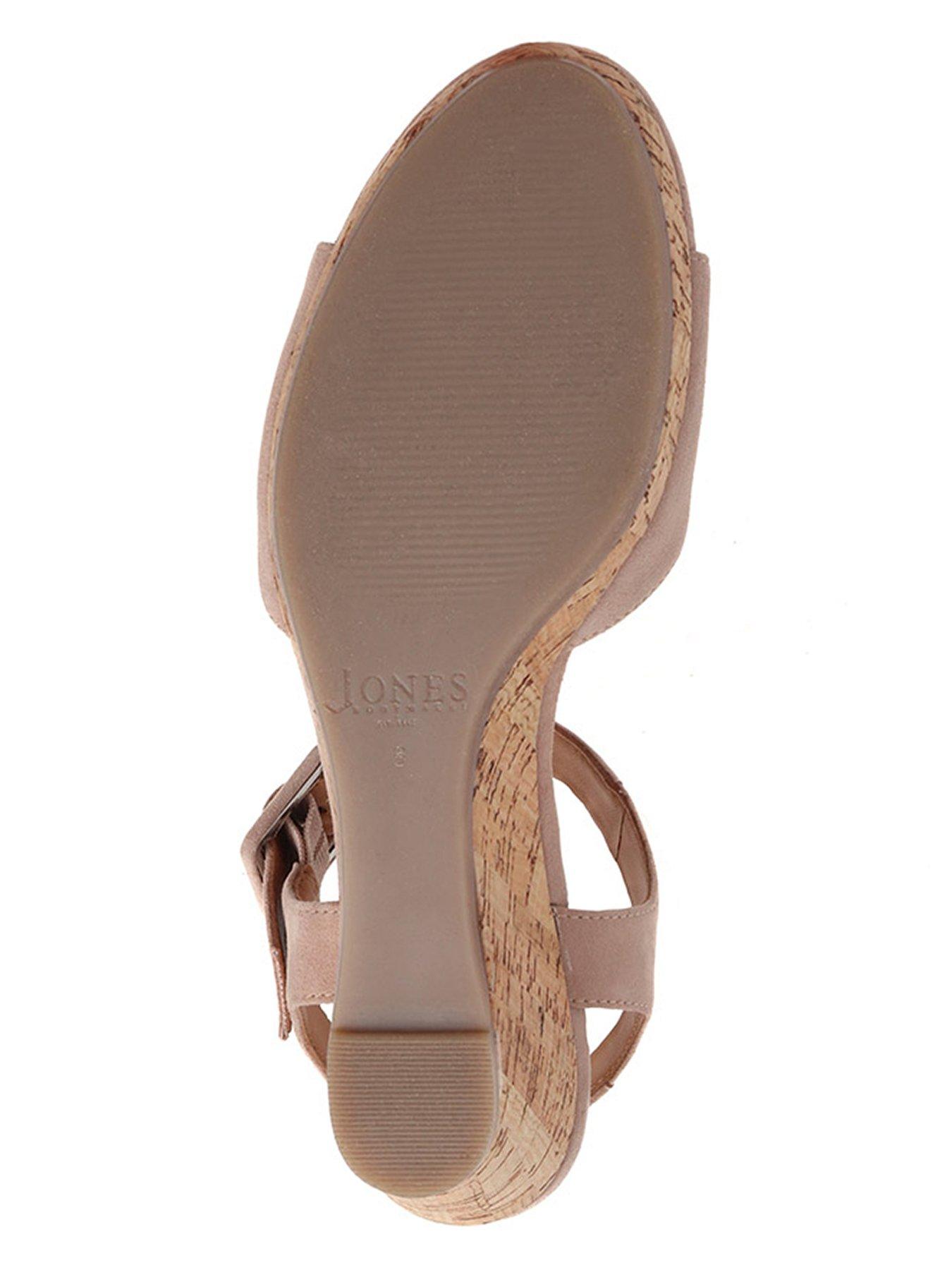 Image 5 of 5 of Jones Bootmaker Grazina Buckle Wedge Sandal - Beige