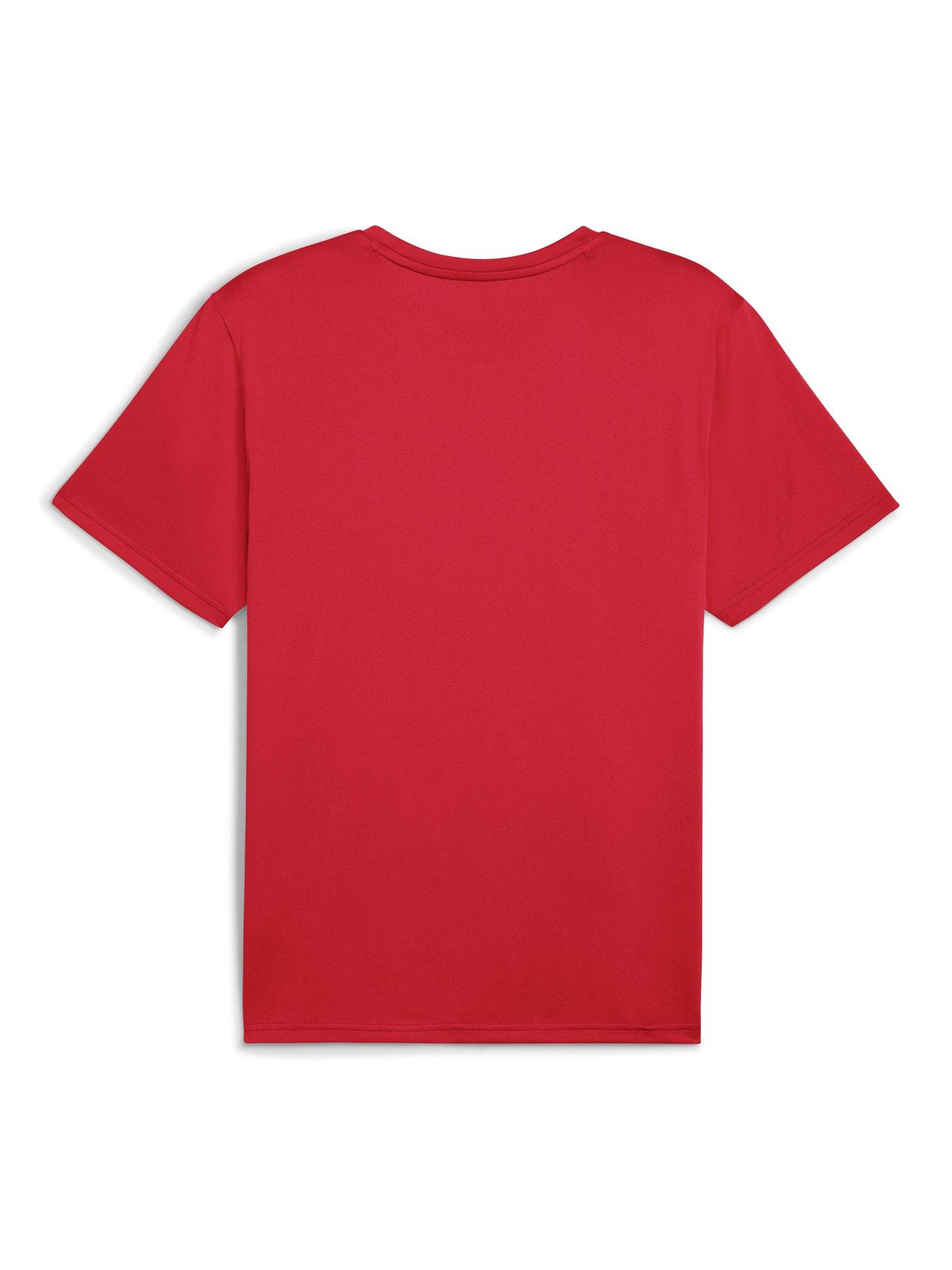 Image 2 of 2 of Puma Mens Training Tad Essentials Solid Cat T-Shirt - Red
