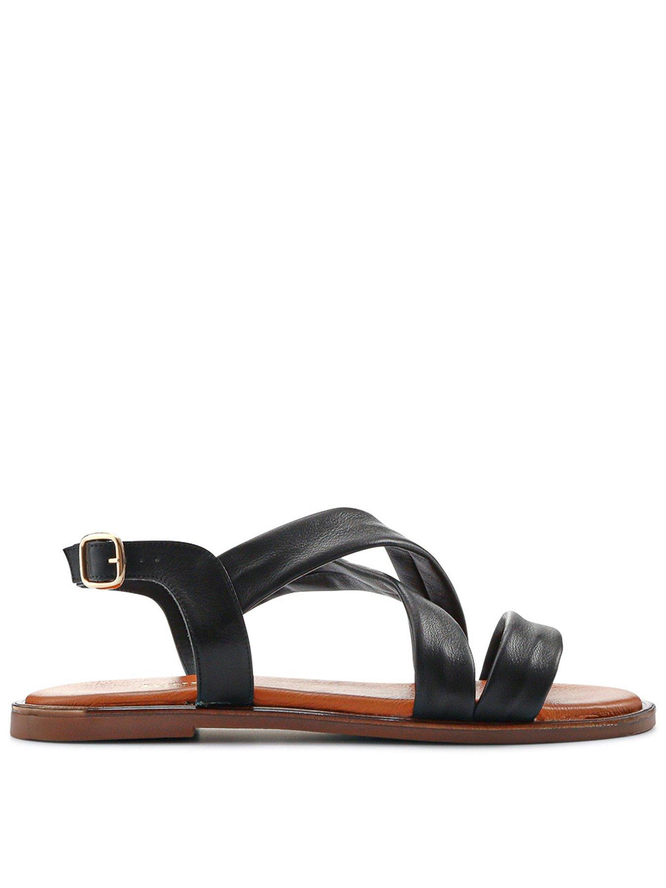 Image 1 of 5 of Jones Bootmaker Hali Crossover Strap Sandal - Black