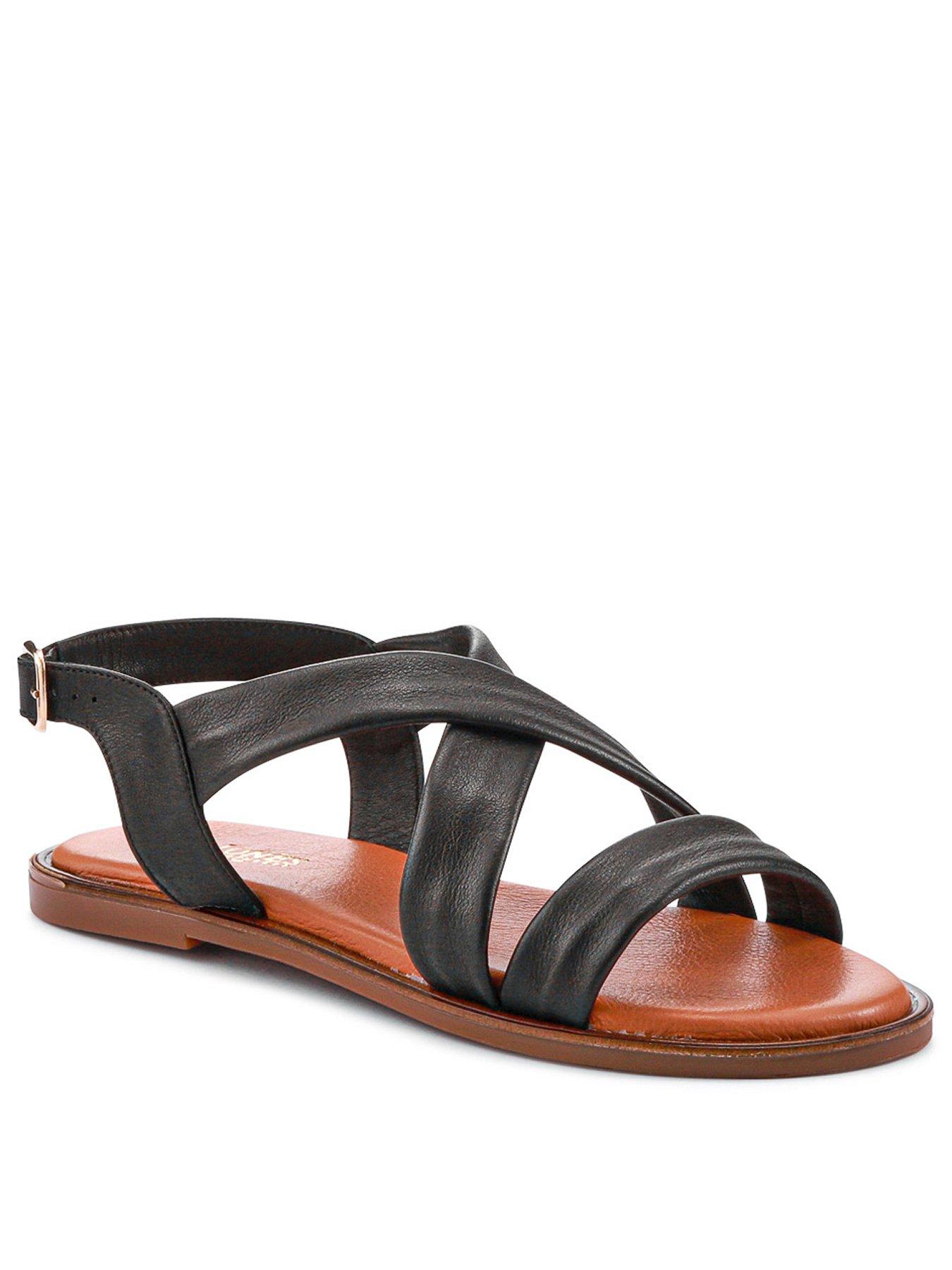 Image 2 of 5 of Jones Bootmaker Hali Crossover Strap Sandal - Black