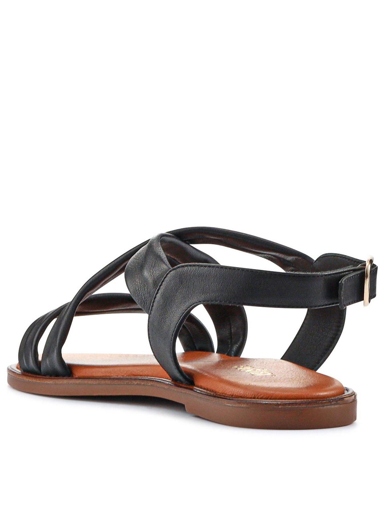 Image 3 of 5 of Jones Bootmaker Hali Crossover Strap Sandal - Black