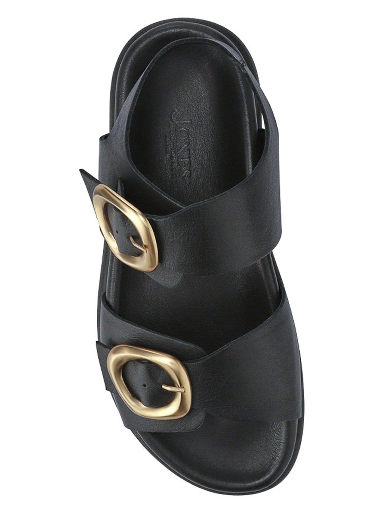 Image 4 of 5 of Jones Bootmaker Juneau Buckle Ankle Strap Sandal - Black