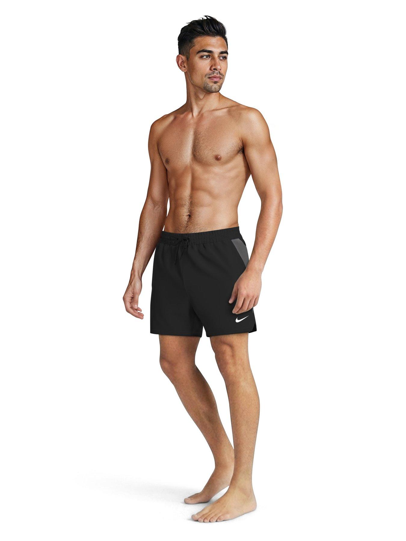 Image 3 of 7 of Nike Mens Swim 5 Inch Contend Essential Volley Short - Black