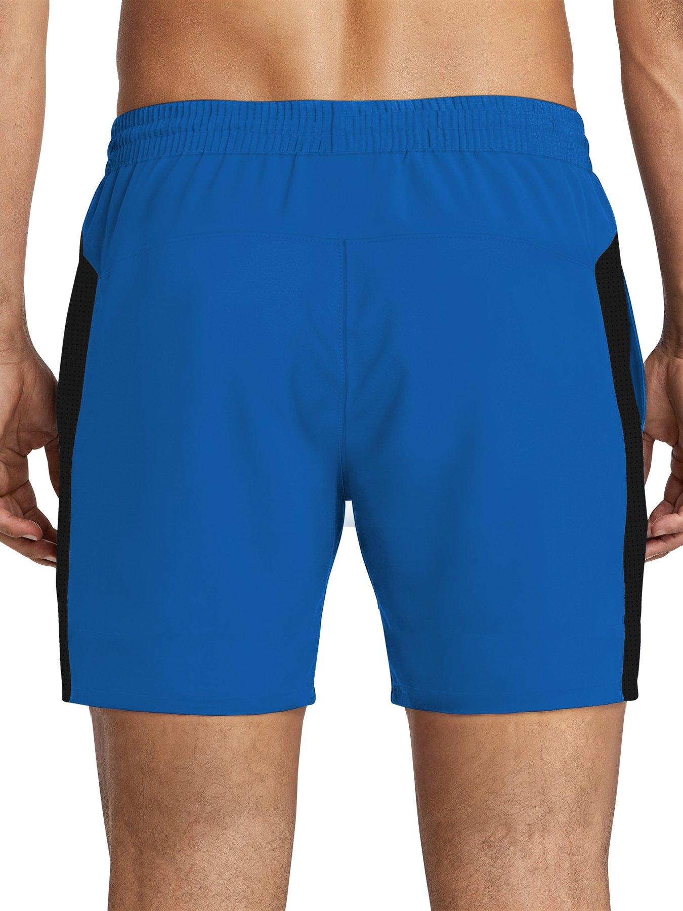 Image 2 of 7 of Nike Mens Swim 5 Inch Contend Essential Volley Short - Blue