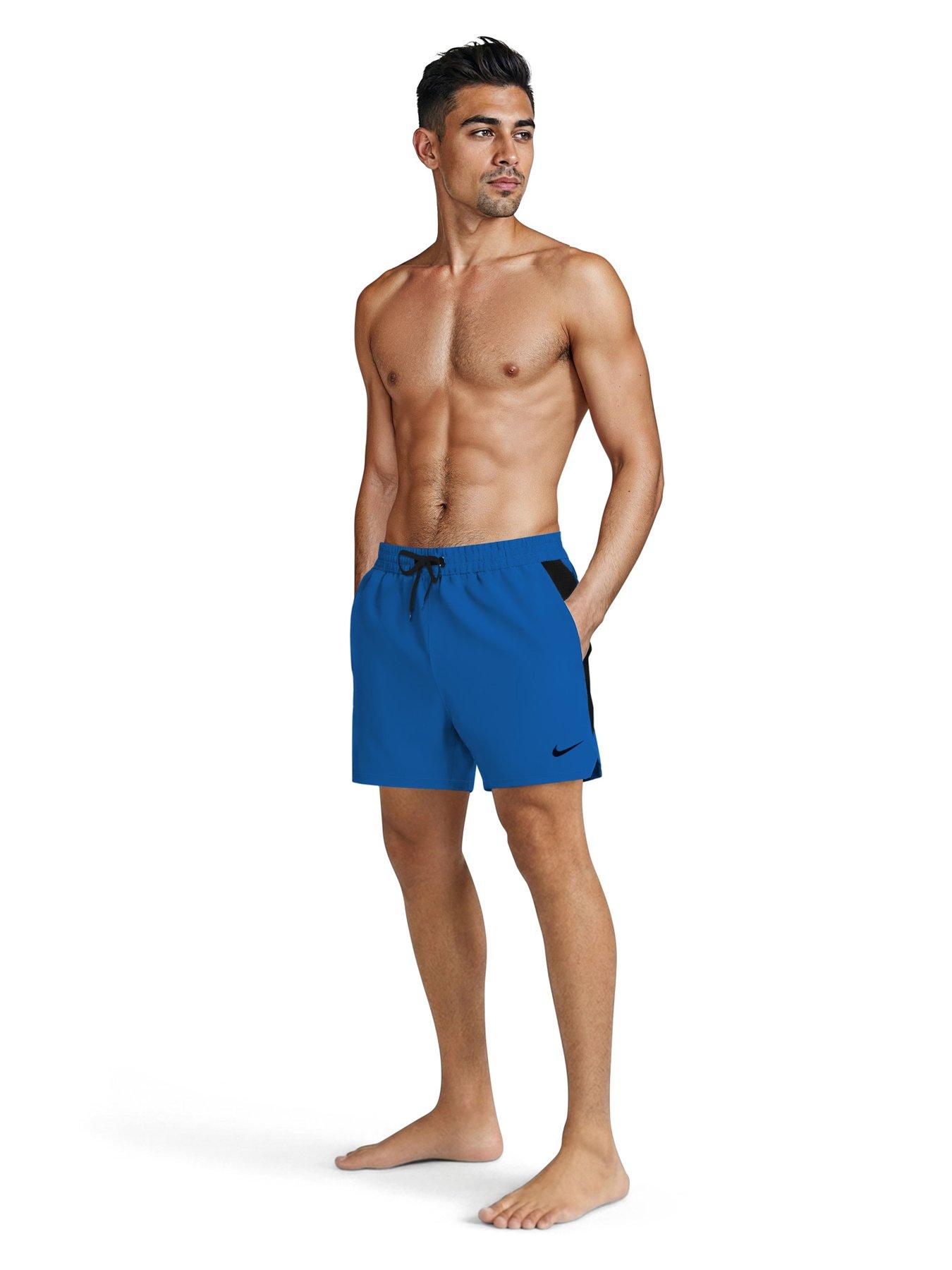 Image 3 of 7 of Nike Mens Swim 5 Inch Contend Essential Volley Short - Blue