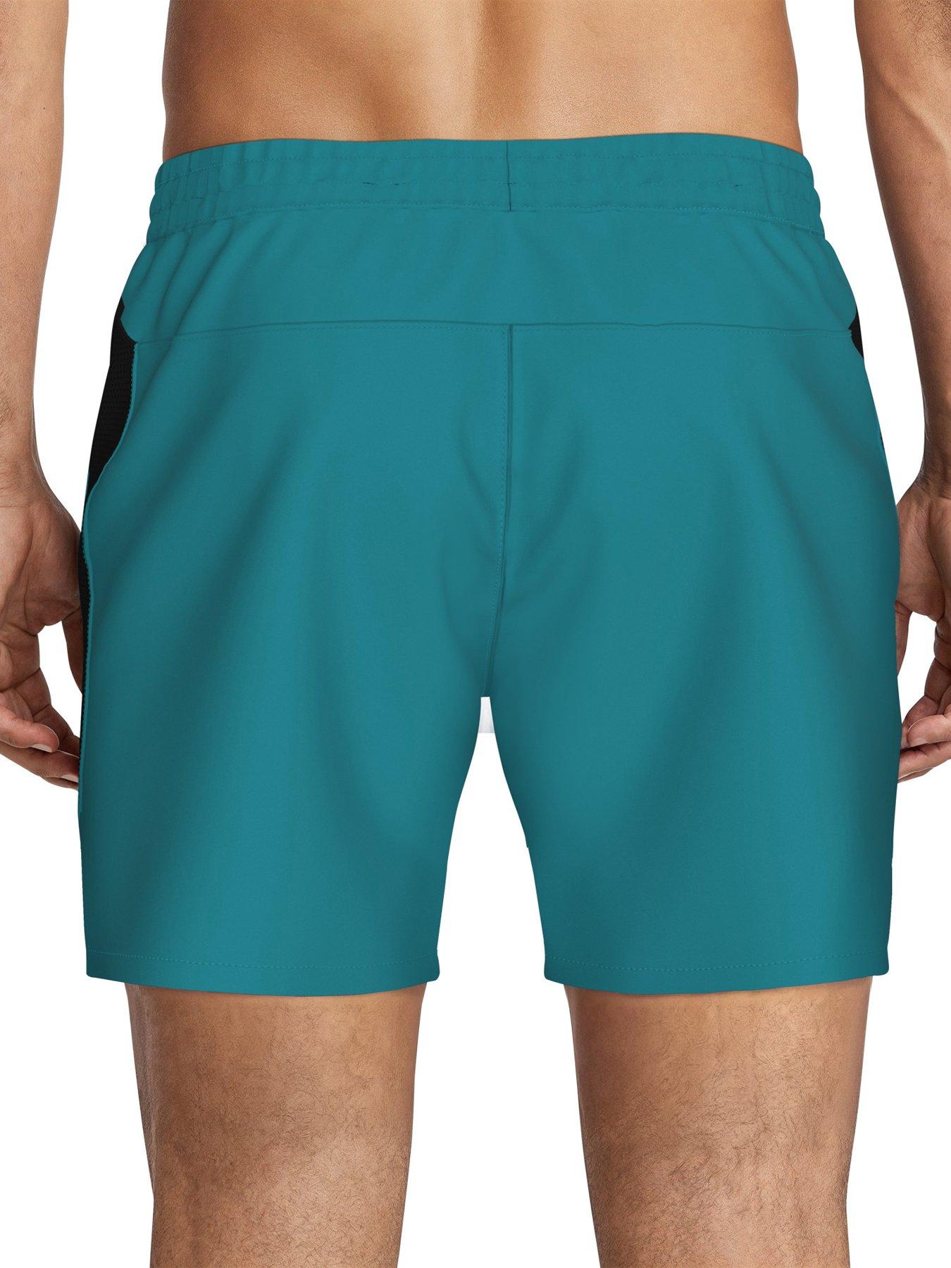 Image 2 of 7 of Nike Mens Swim 5 Inch Contend Essential Volley Short - Green