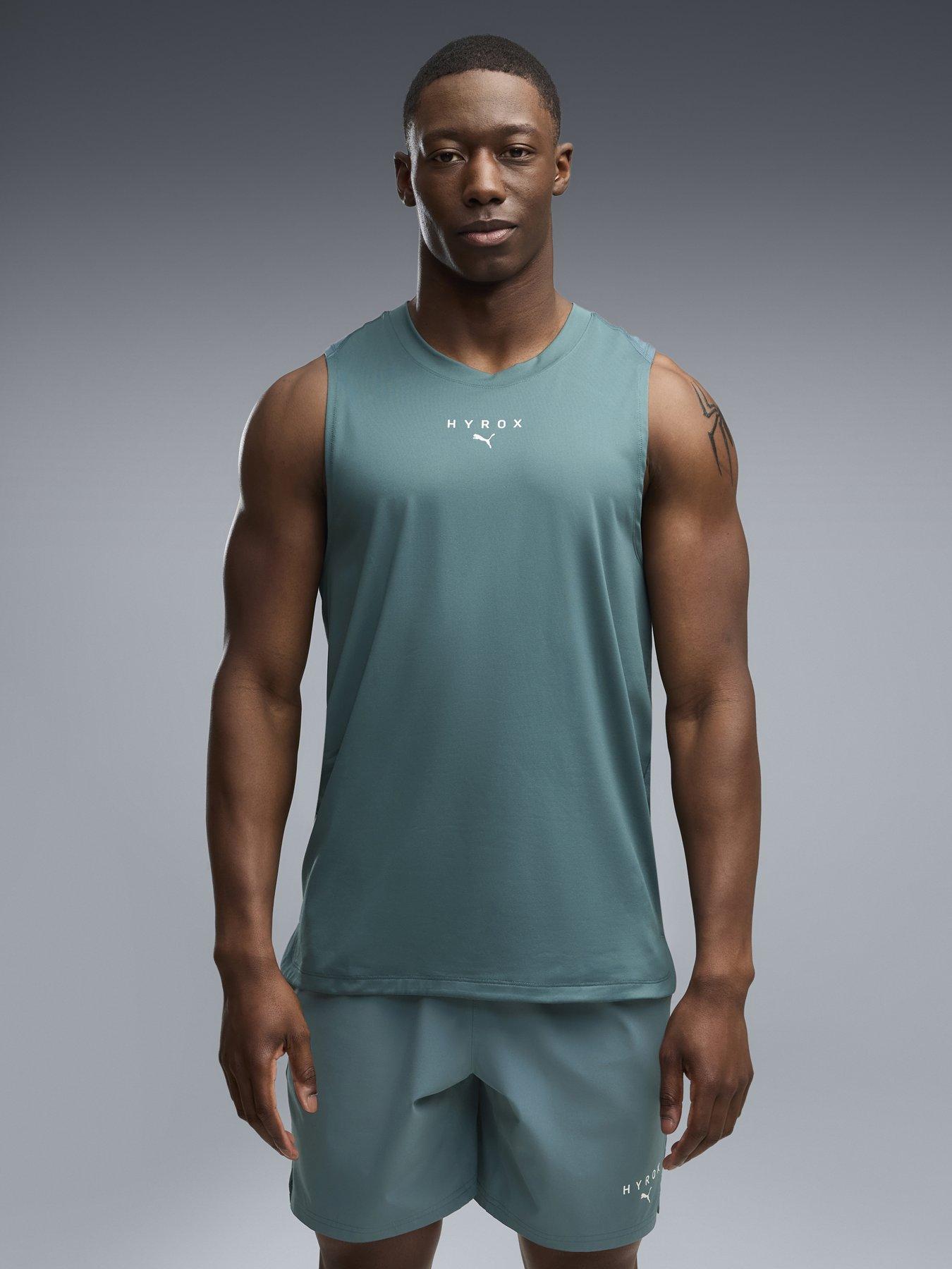Image 1 of 5 of Puma Mens Training X Hyrox Cloudspun Tank - Green