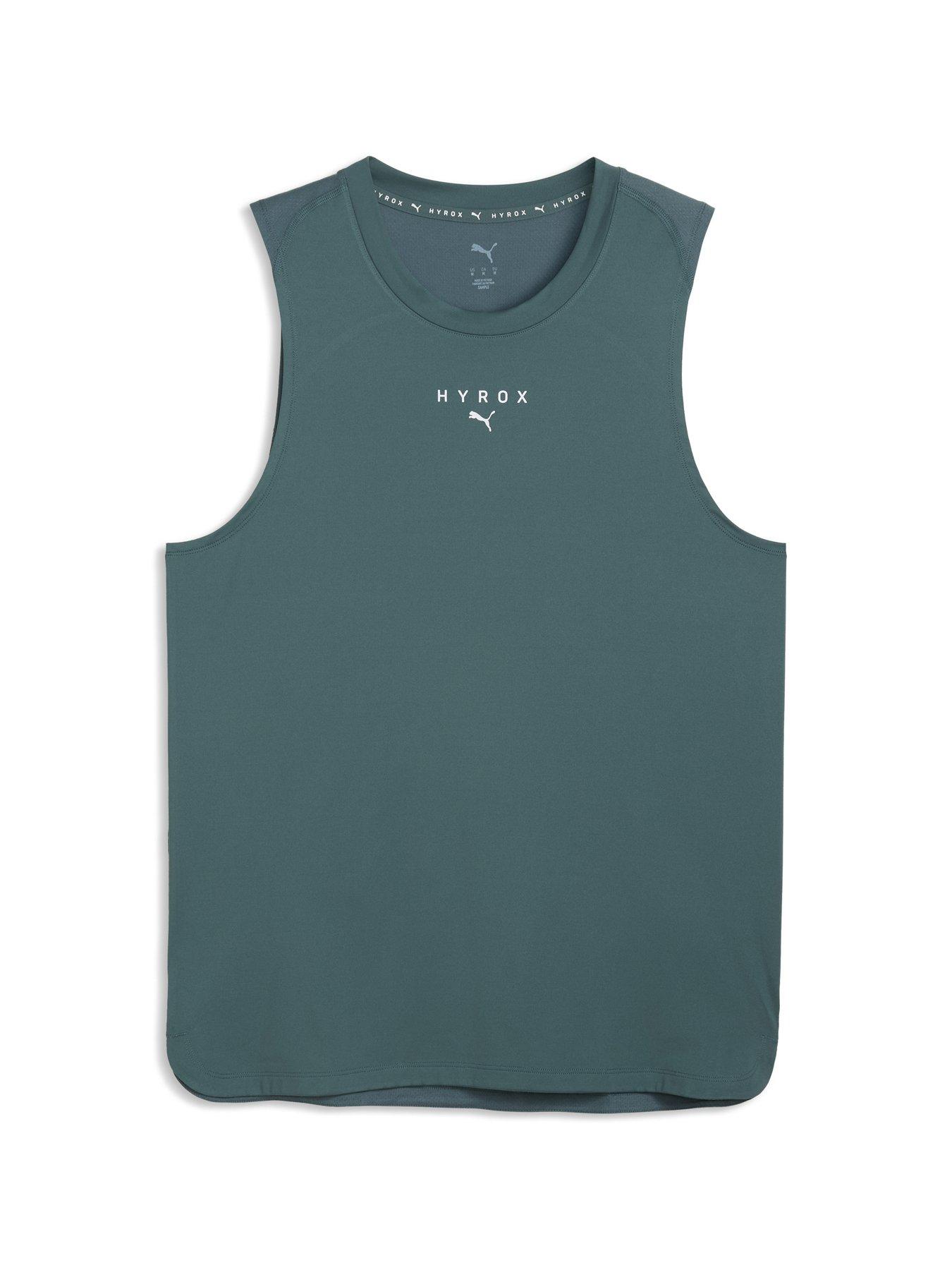 Image 4 of 5 of Puma Mens Training X Hyrox Cloudspun Tank - Green