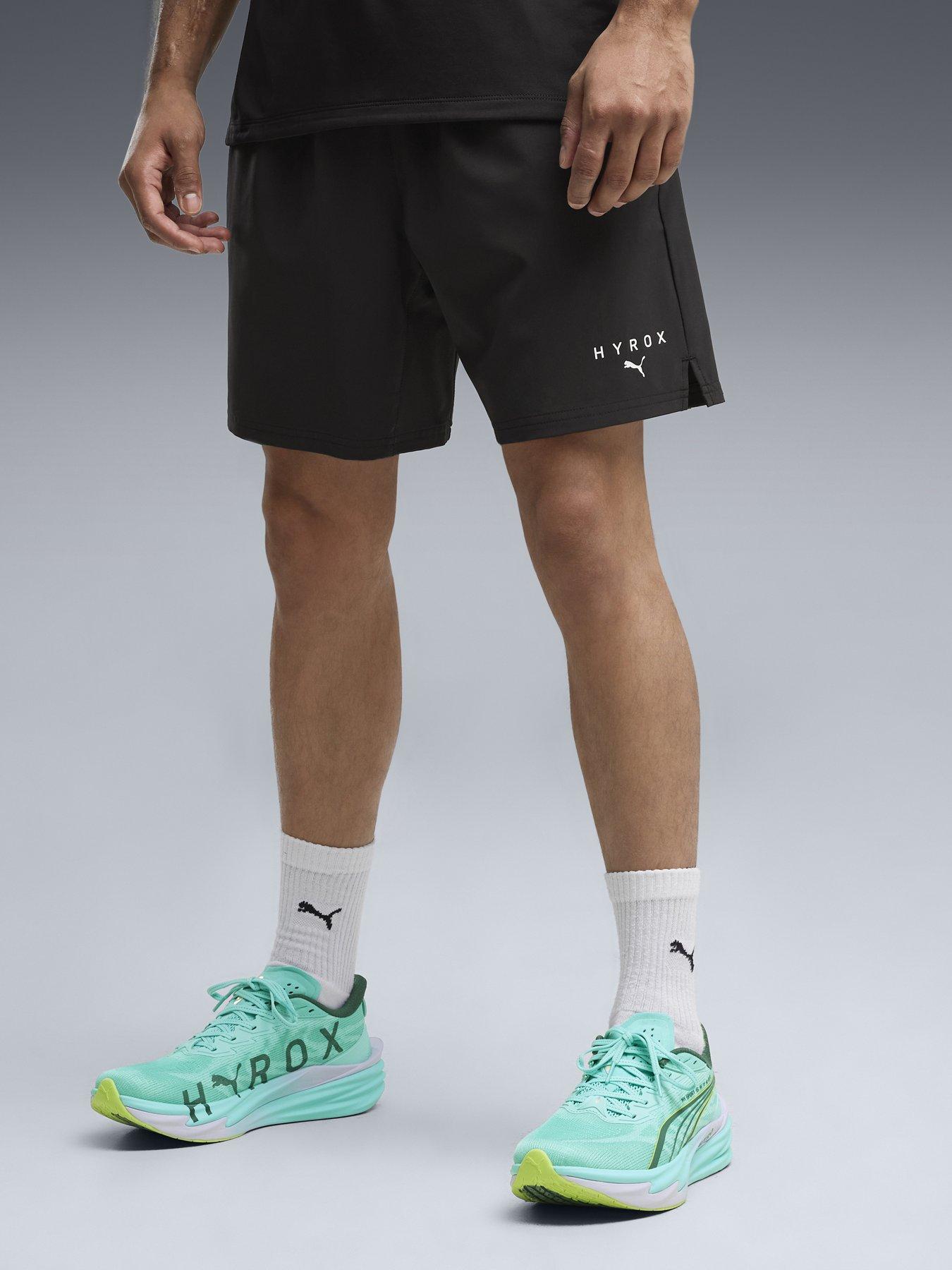 Image 1 of 6 of Puma X HYROX PWRTRAIN 7-Inch Men's Training Shorts - Black