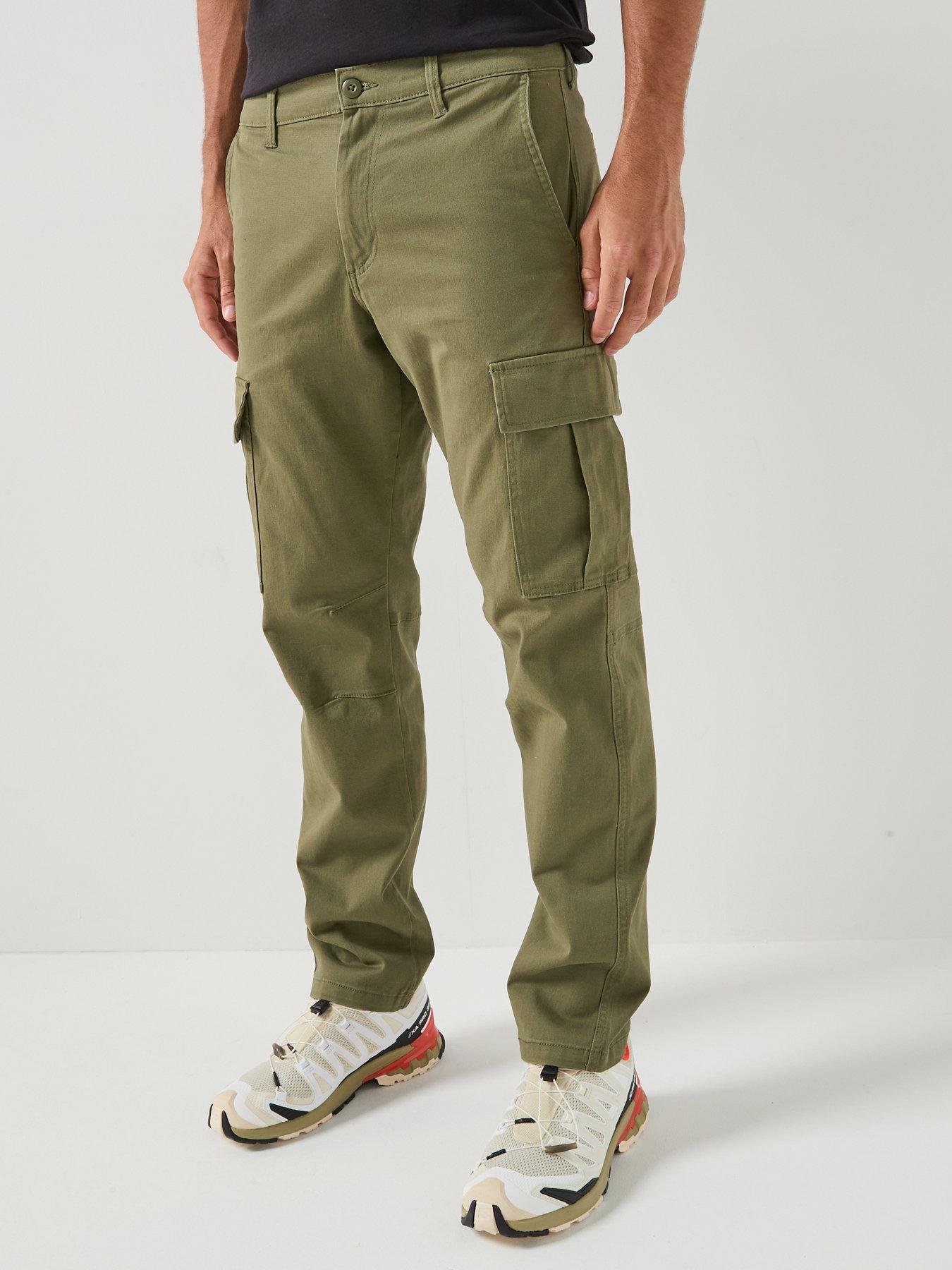 Image 5 of 6 of Jack & Jones Kane Dylan Uncuffed Cargo Trousers - Dark Green