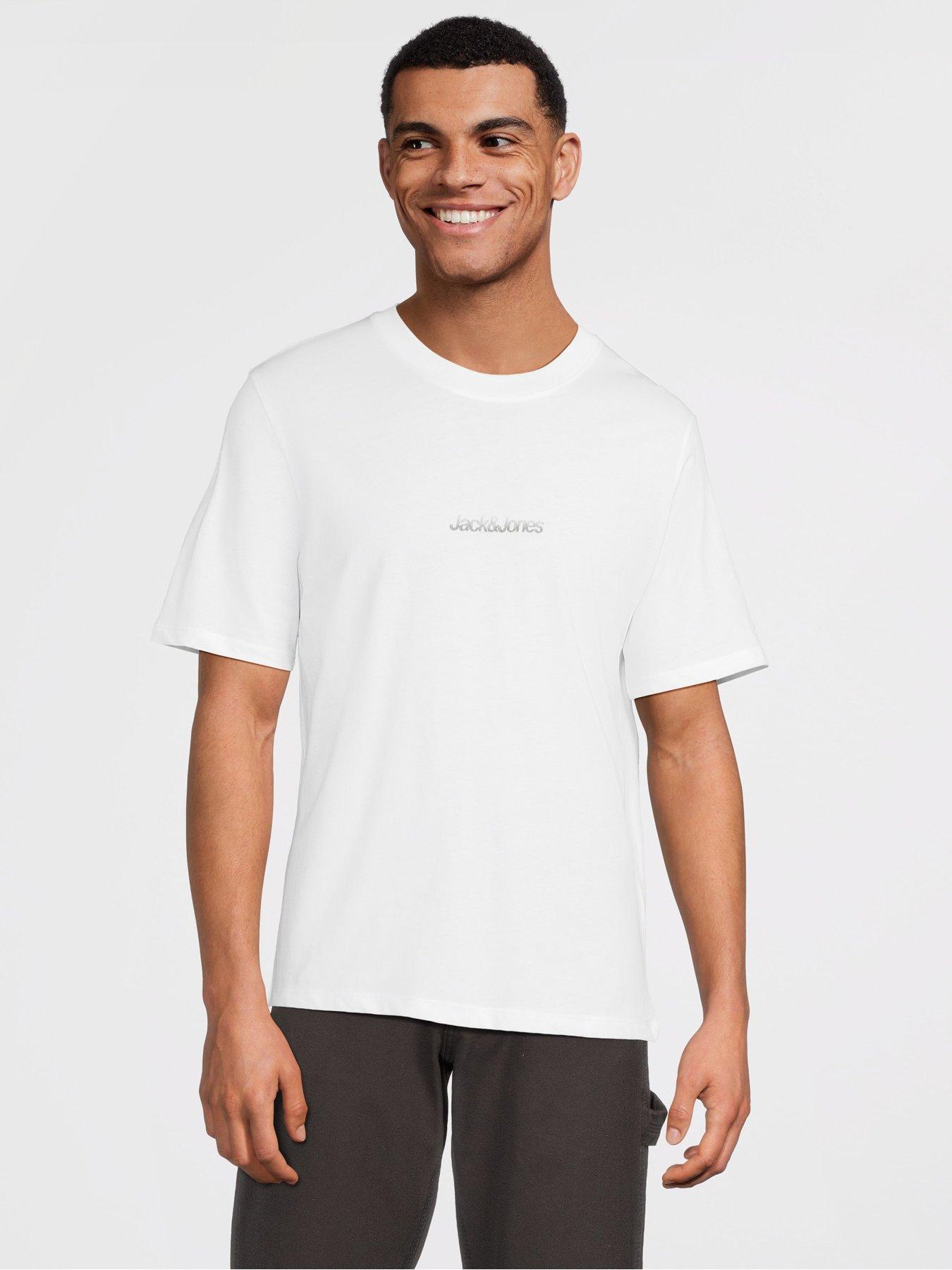 Image 2 of 7 of Jack & Jones Echo Graphic T-Shirt 3 Pack - Multi