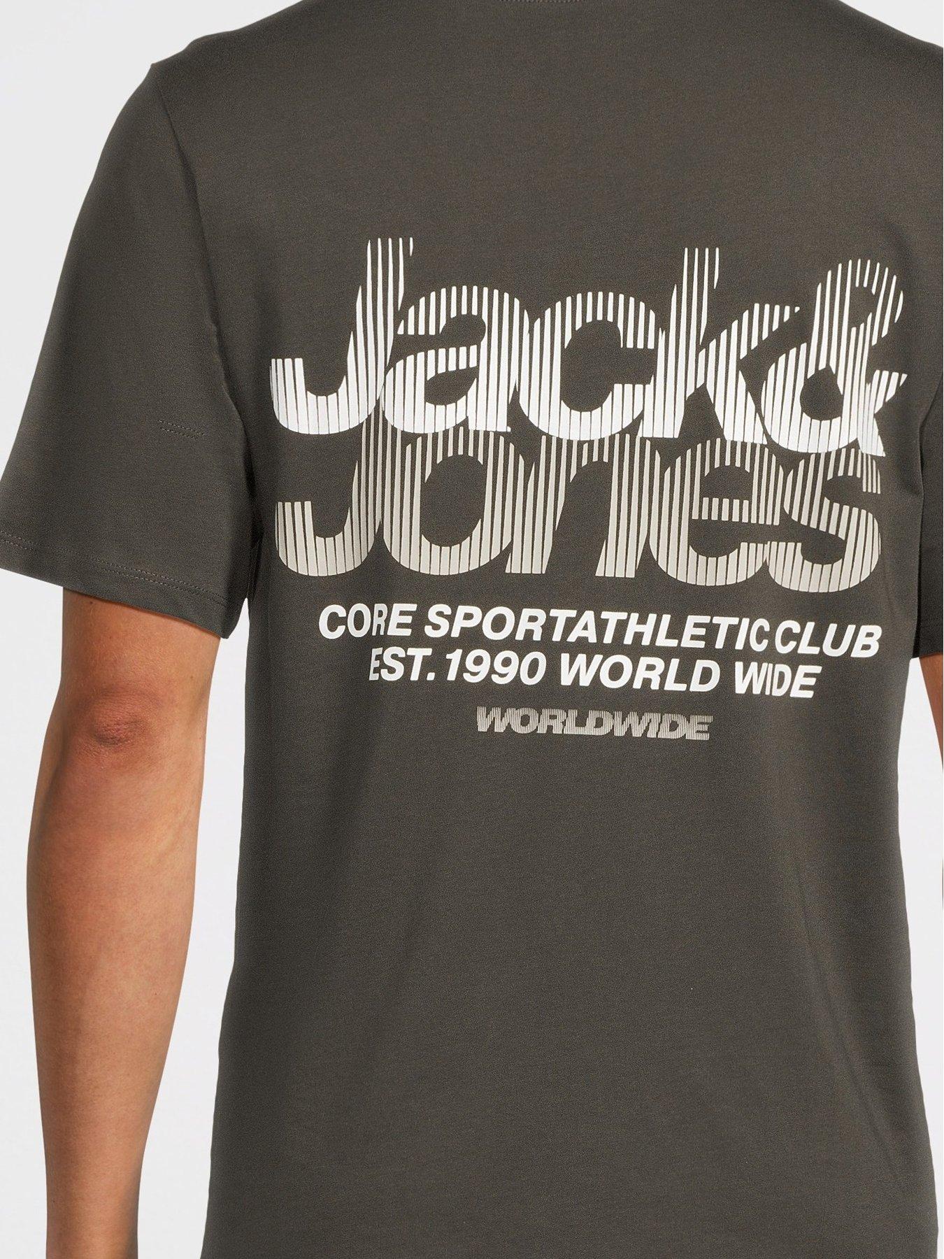 Image 6 of 7 of Jack & Jones Echo Graphic T-Shirt 3 Pack - Multi