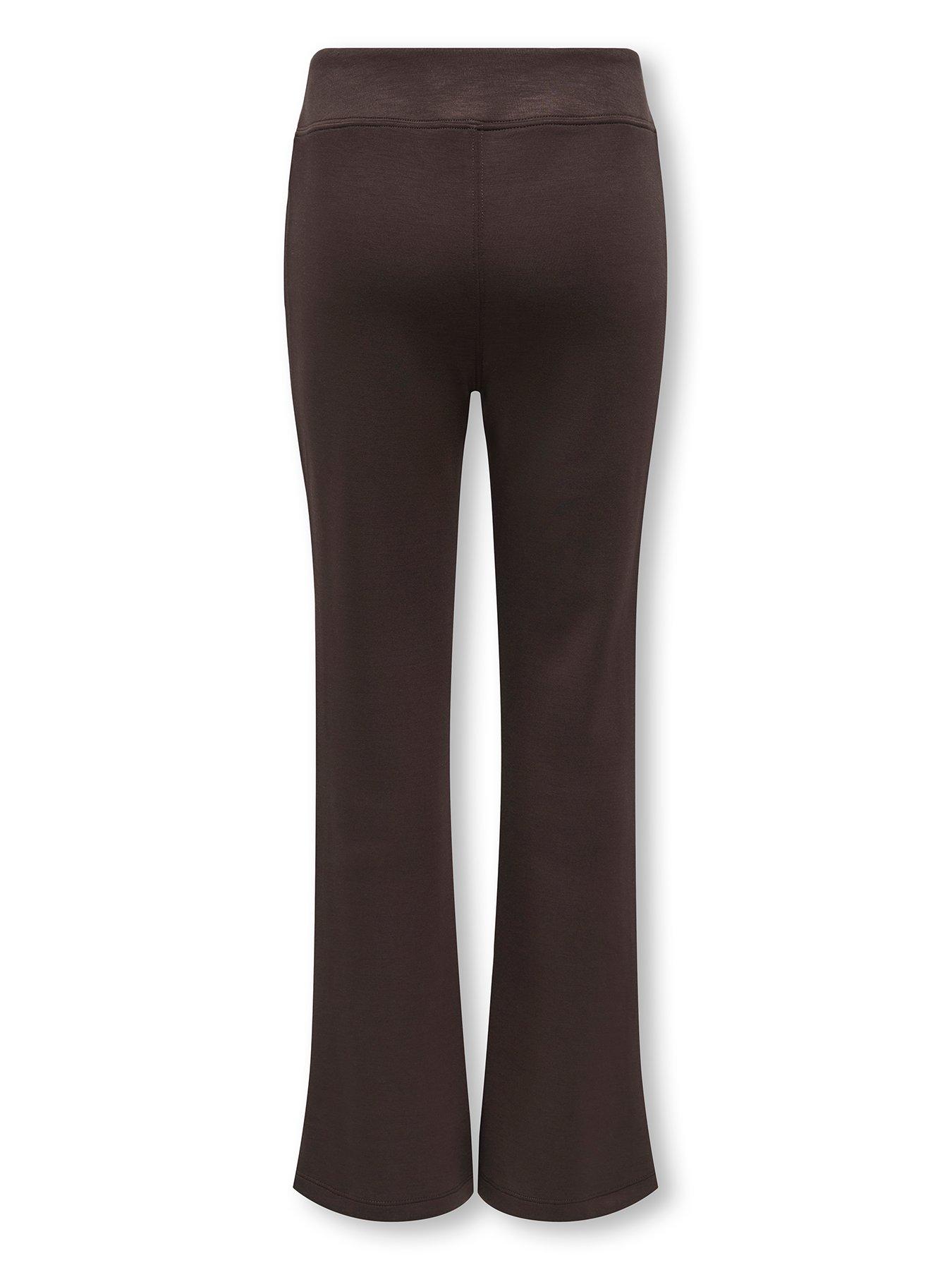 Image 2 of 4 of Only Kids Girls Soft Handle Co-Ord Stripe Sweat Pants - Brown