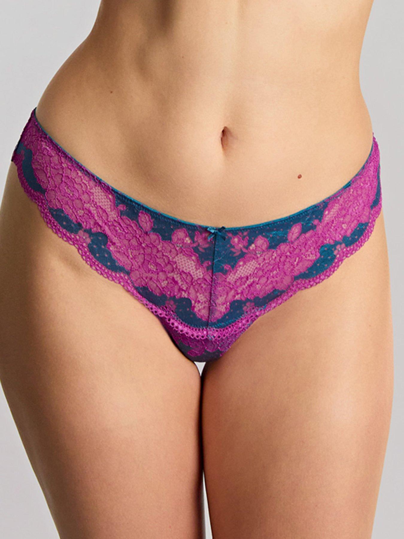 Image 4 of 5 of Panache Panache Clara Teal Magenta Thong - Teal &amp; Magenta