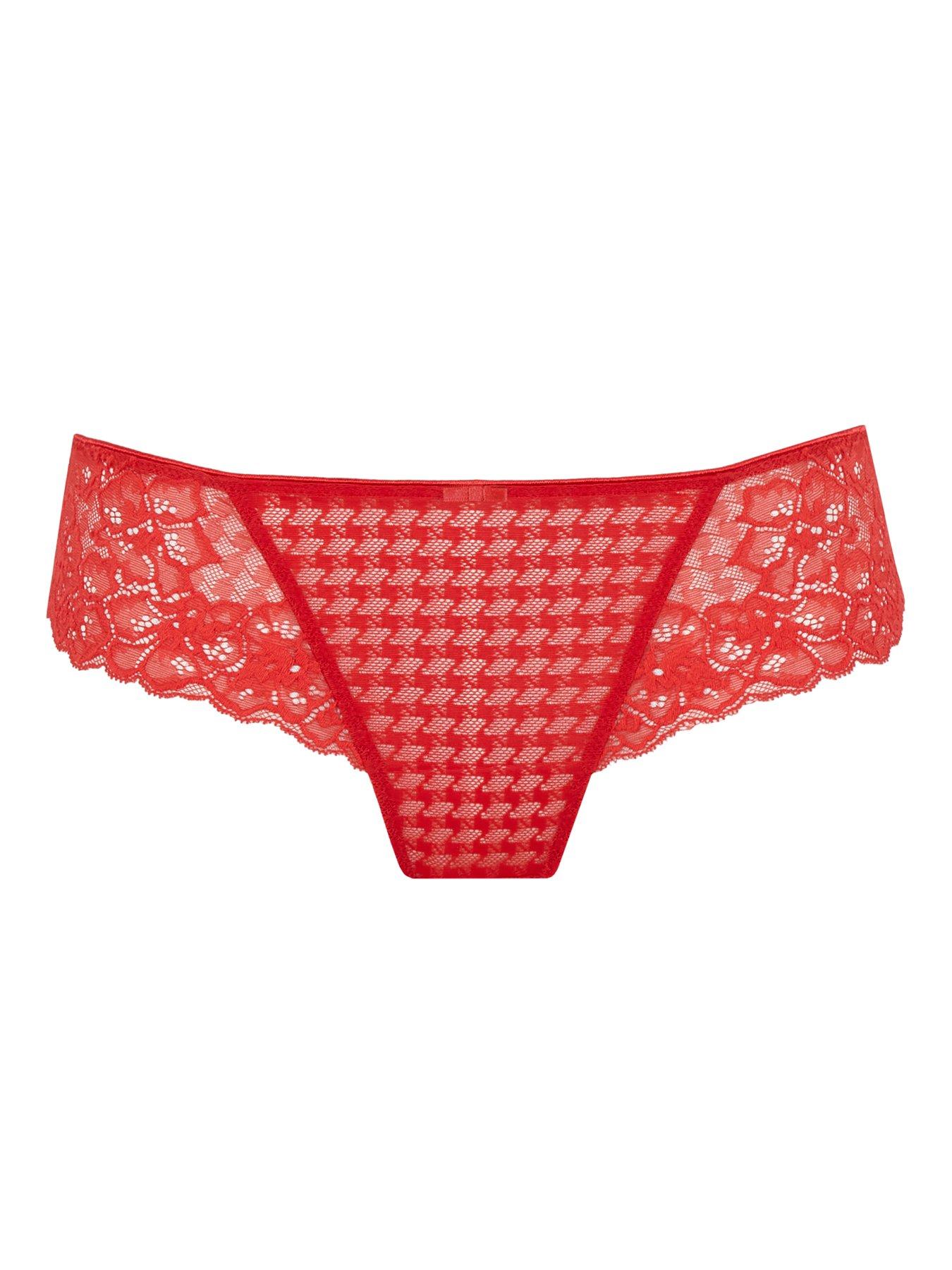 Image 6 of 6 of Panache Panache Envy Poppy Red Brazilian Brief - Poppy Red