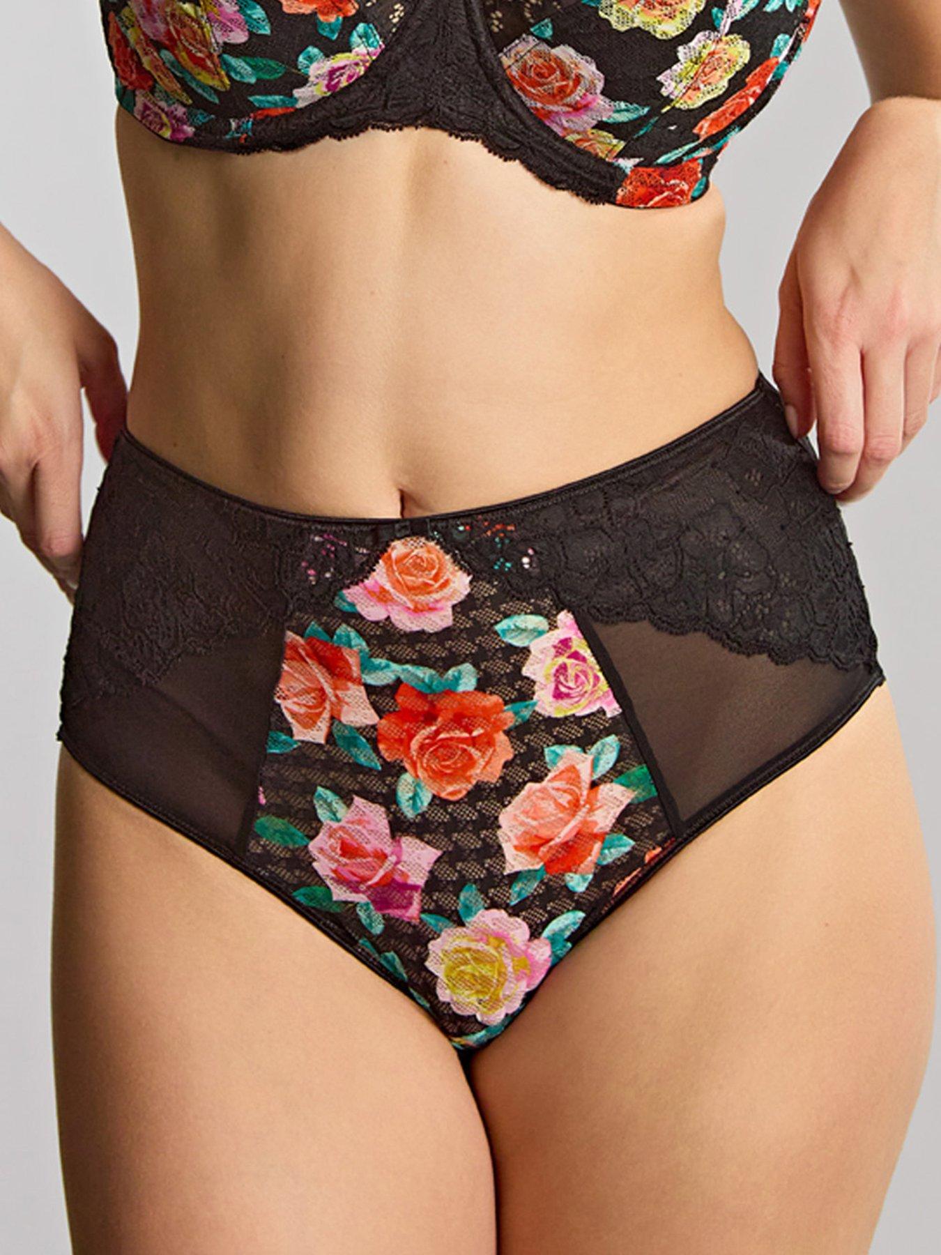 Image 1 of 6 of Panache Panache Envy Black Rose Deep Brief - Black Rose