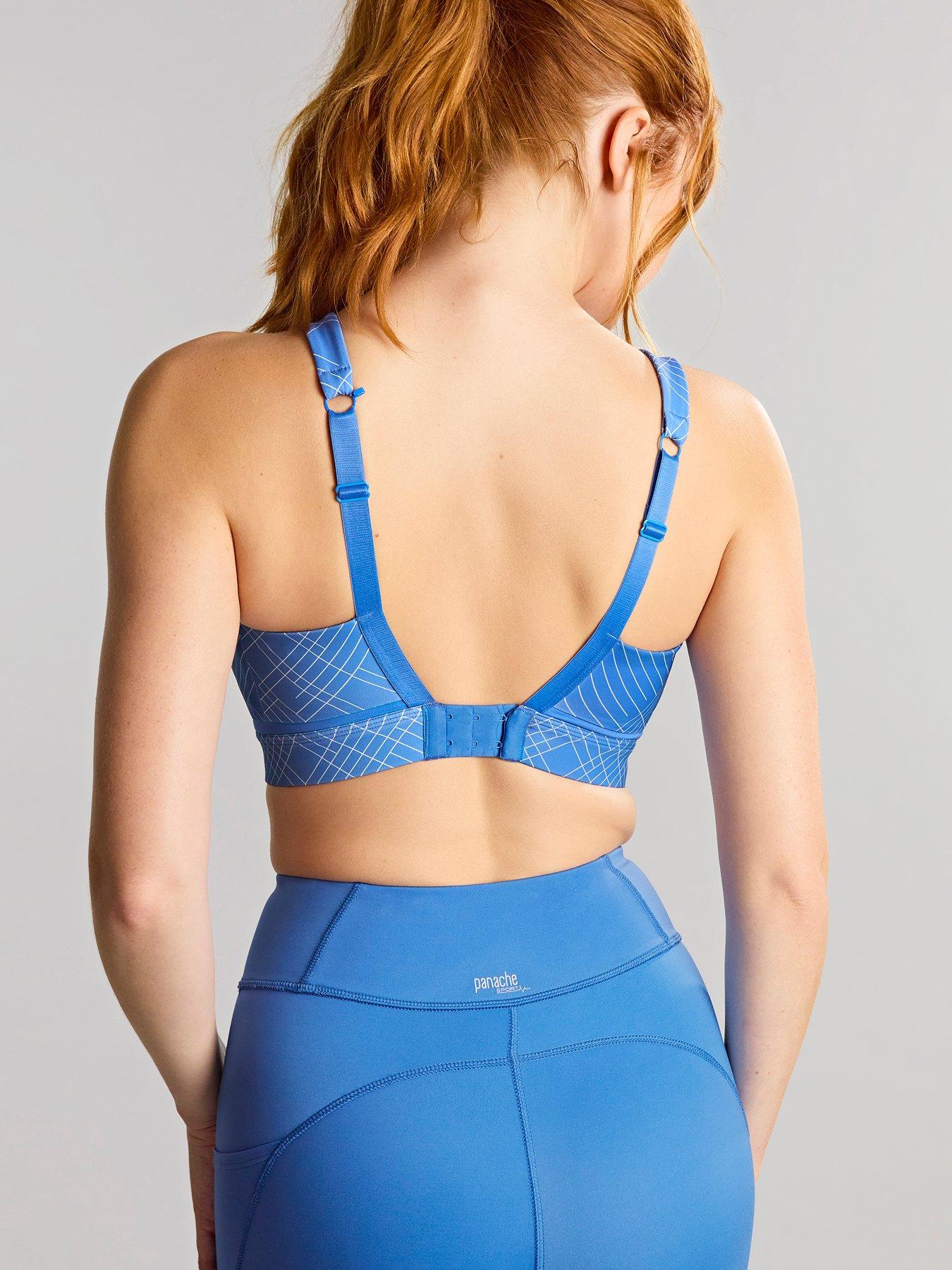 Image 5 of 6 of Panache Sport Freedom Azure Non Wired Non Padded Sports Bra - Azure