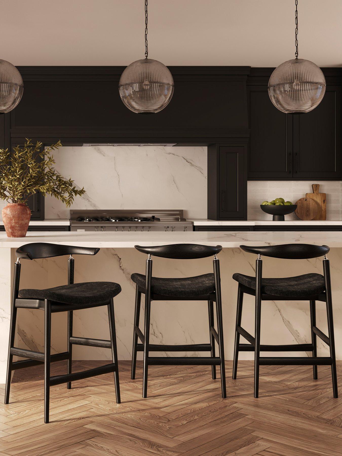 OTI Seine Coal & Black Counter Stool