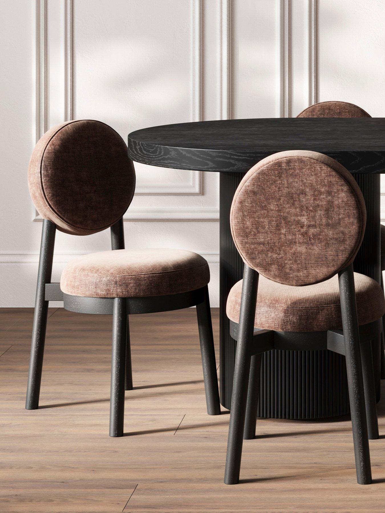 Oti Set Of 2 Maru Treacle Dining Chairs in Brown