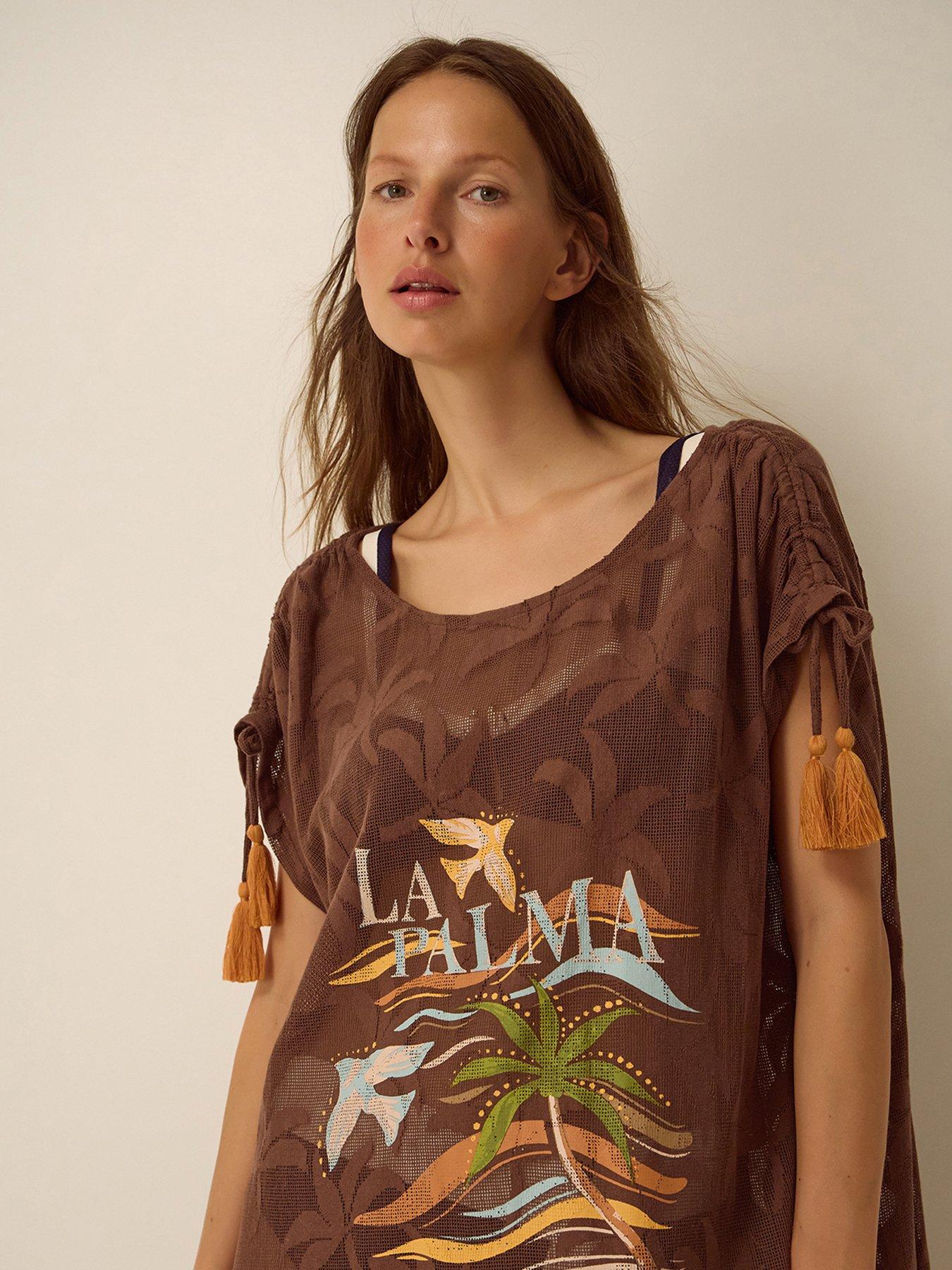 Image 4 of 6 of Monsoon Palma Jaquard Kaftan
