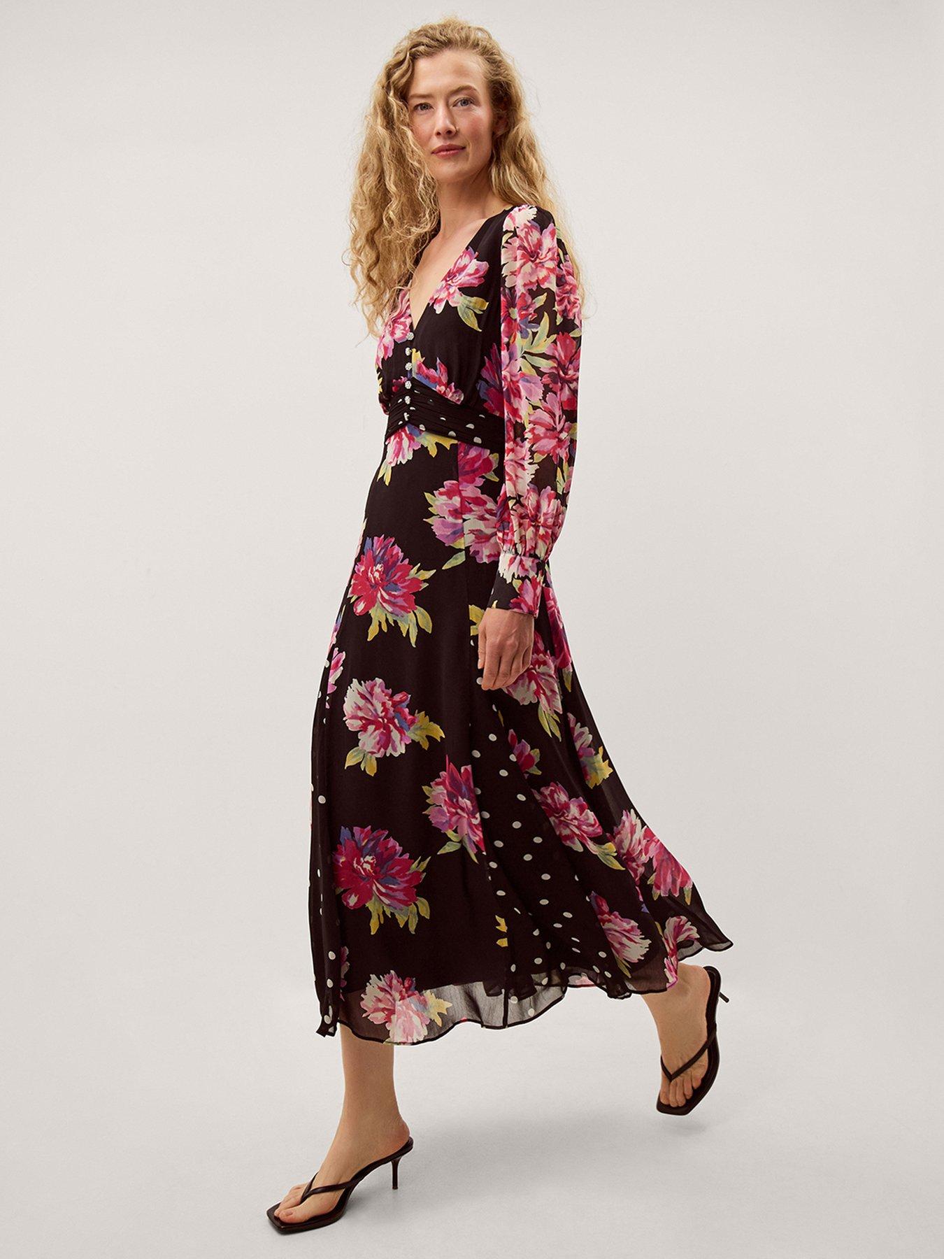 Image 1 of 6 of Monsoon Kiri Printed Dress