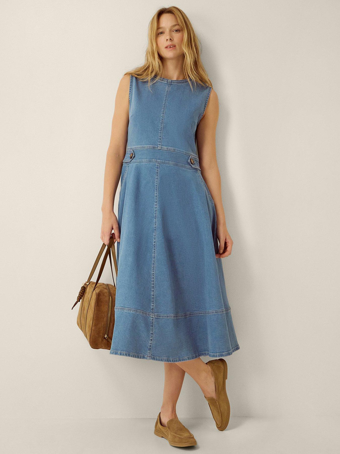 Image 5 of 5 of Monsoon Ella Denim Dress