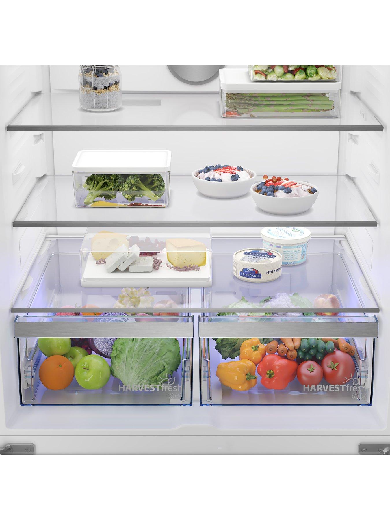 Image 5 of 7 of Beko GNE48510DVPZ Freestanding American Style AeroFlow Fridge Freezer with HarvestFresh - Black Steel