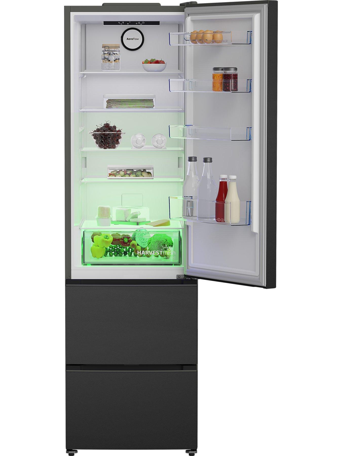Image 3 of 7 of Beko GNE4603VA American Style Fridge Freezer - Anthracite