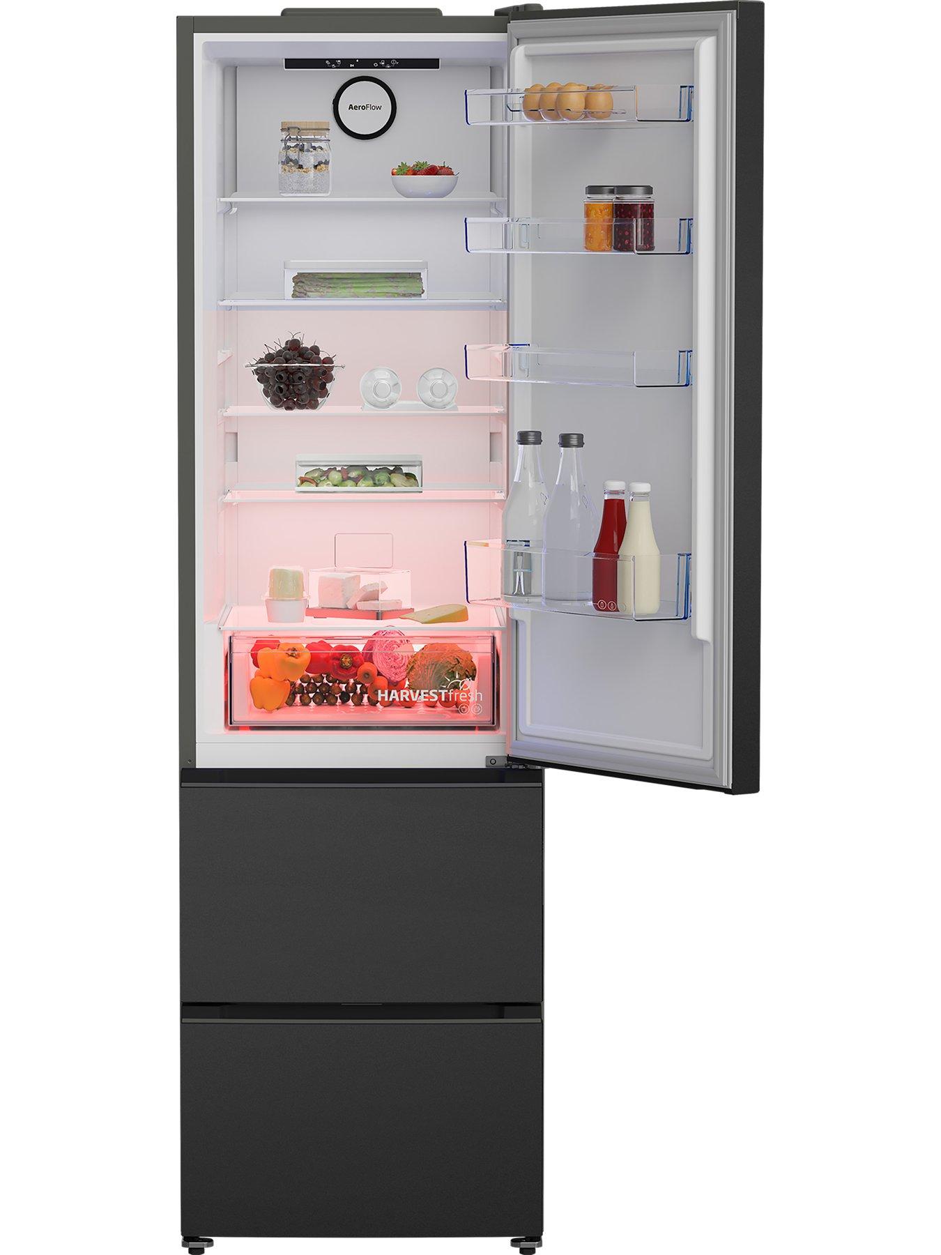 Image 4 of 7 of Beko GNE4603VA American Style Fridge Freezer - Anthracite