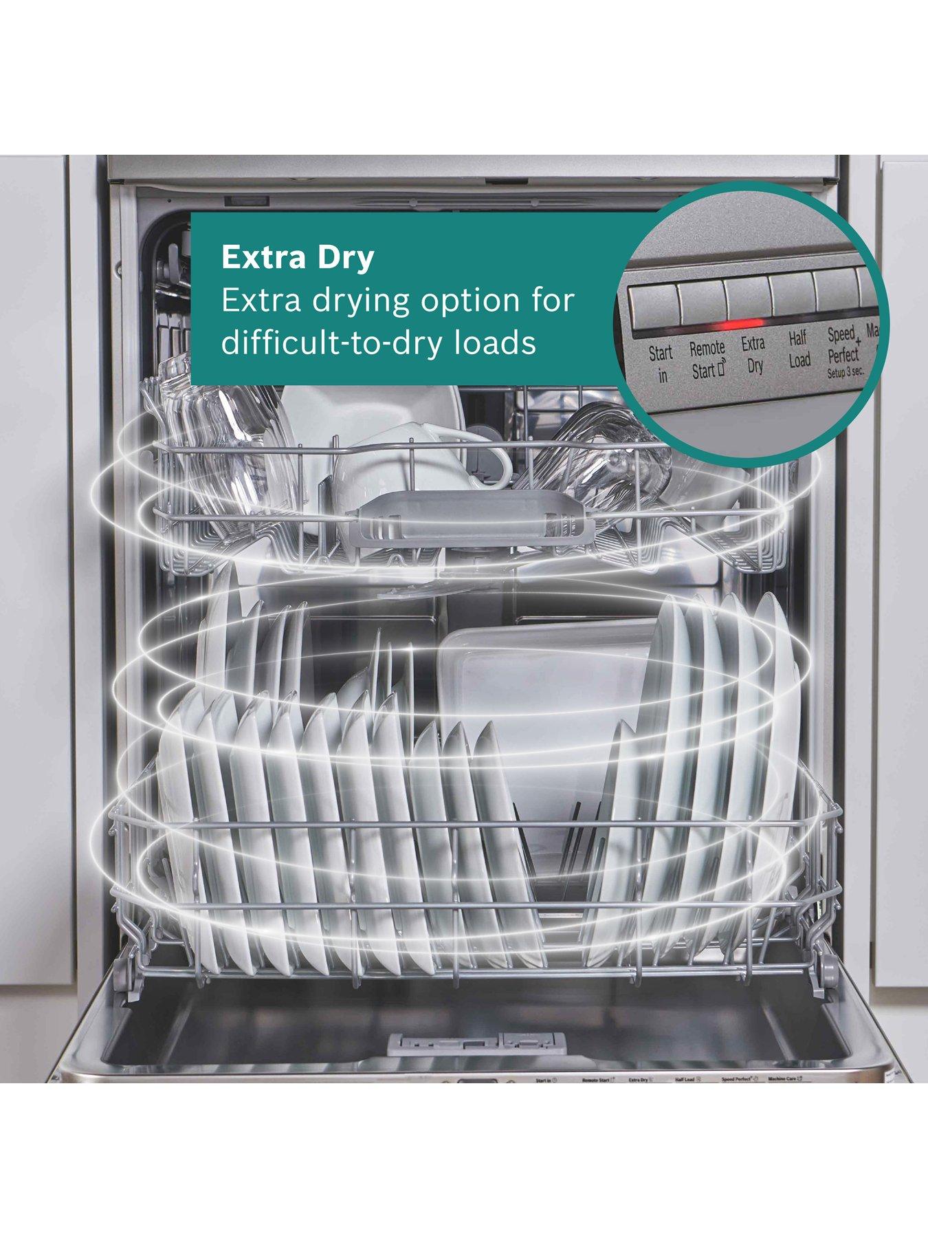 Image 3 of 7 of Bosch SMH4HVX14G Series 4, Fully-integrated Dishwasher 60 cm with Variable hinge, Extra Dry and Rackmatic