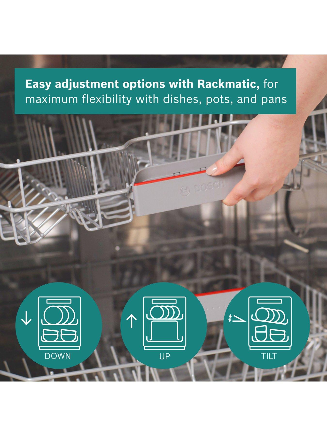 Image 4 of 7 of Bosch SMH4HVX14G Series 4, Fully-integrated Dishwasher 60 cm with Variable hinge, Extra Dry and Rackmatic