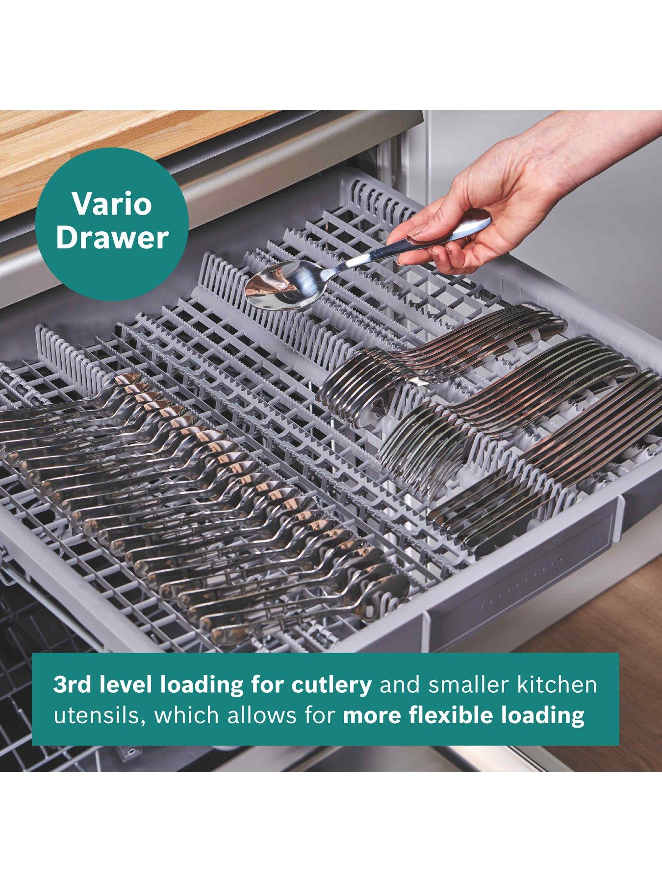 Image 5 of 7 of Bosch SMH4HVX14G Series 4, Fully-integrated Dishwasher 60 cm with Variable hinge, Extra Dry and Rackmatic