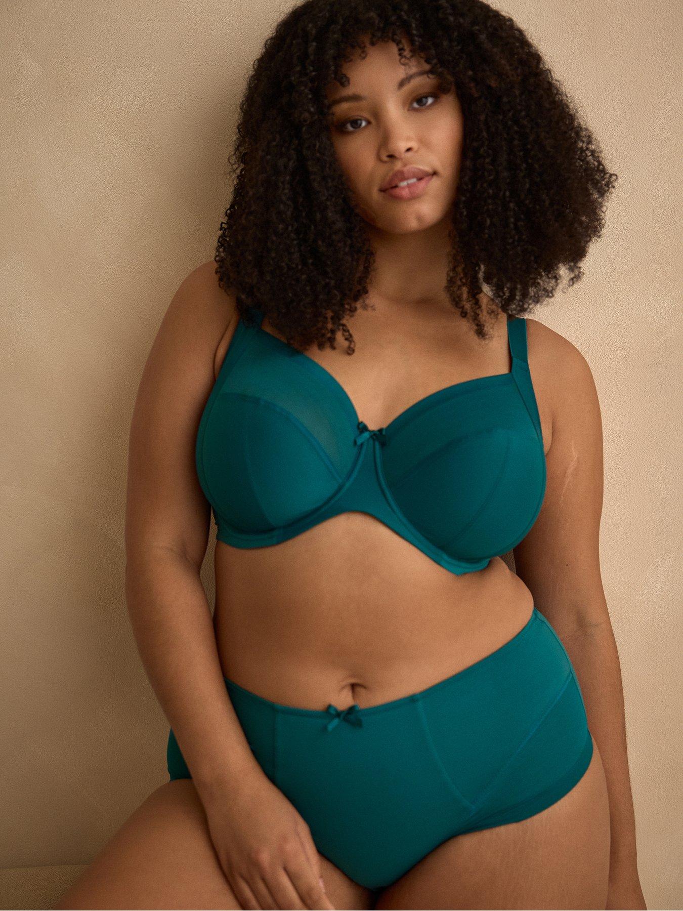Image 5 of 6 of Sculptresse by Panache Womens Sculptresse Bliss High-Rise Deep Brief - Teal