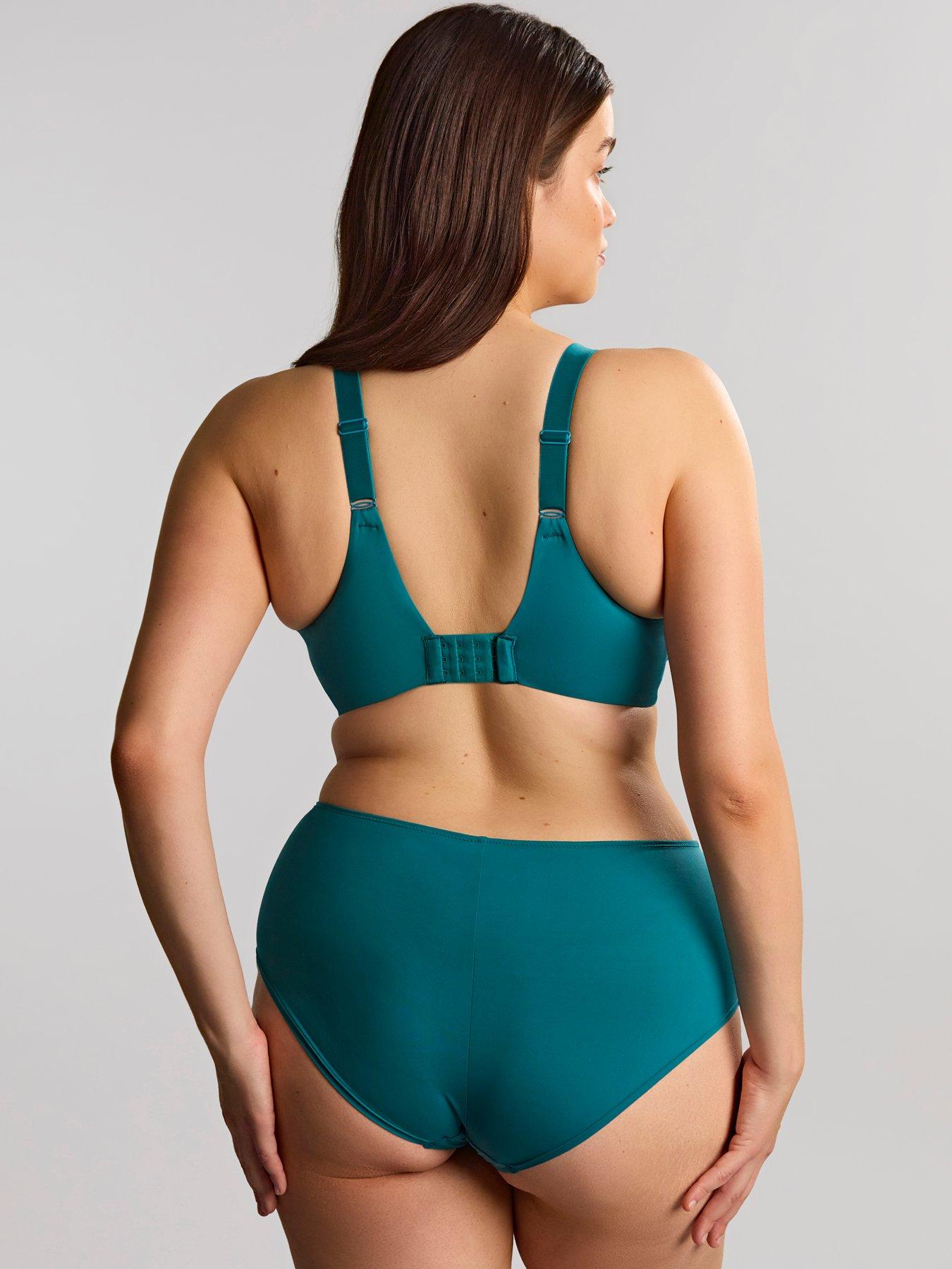Image 2 of 6 of Sculptresse by Panache Womens Sculptresse Bliss Full Cup Underwired Support Bra - Green