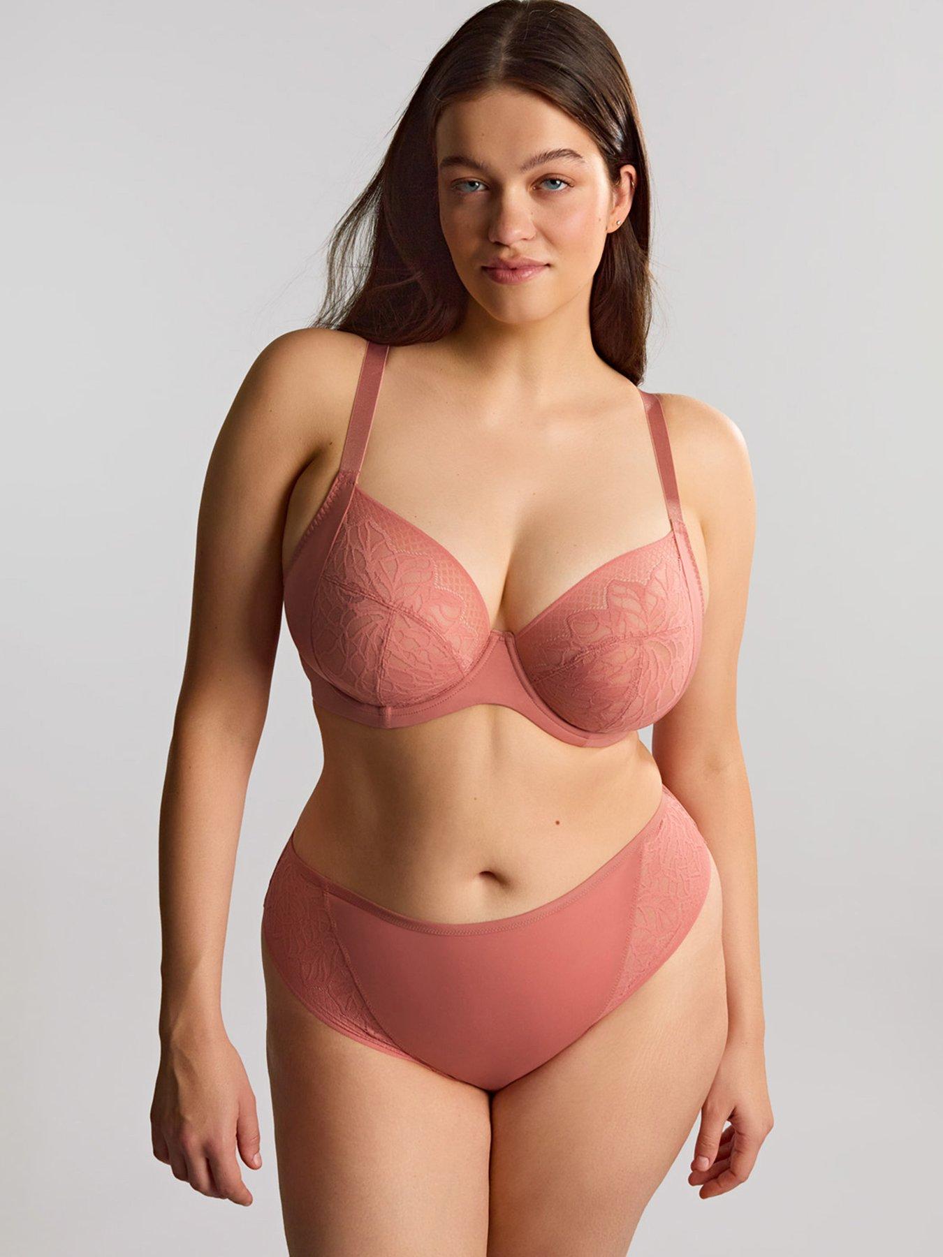 Sculptresse by Panache Sculptresse  Sophia Plunge Sienna Rose Underwired Bra - Sienna Rose