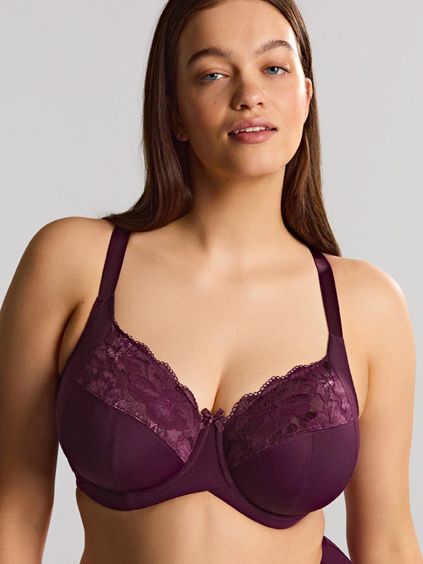 Image 1 of 6 of Sculptresse by Panache Sculptresse Amara Full Cup Plum Underwired Bra - Plum