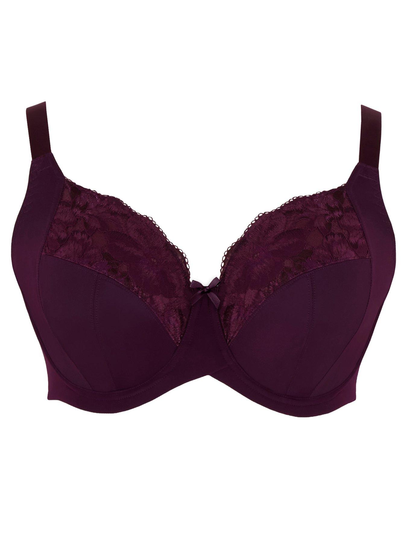 Image 5 of 6 of Sculptresse by Panache Sculptresse Amara Full Cup Plum Underwired Bra - Plum