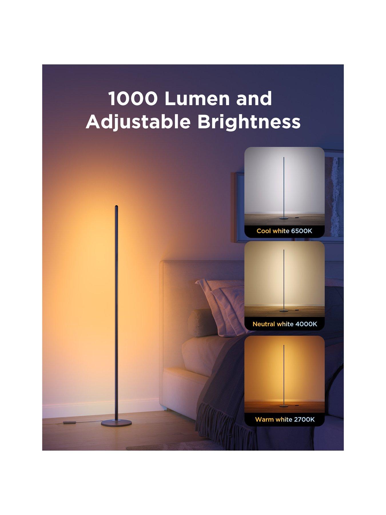 Image 3 of 7 of Govee Govee Smart Lite Multi Colour Corner Floor Lamp With Dynamic Programmes