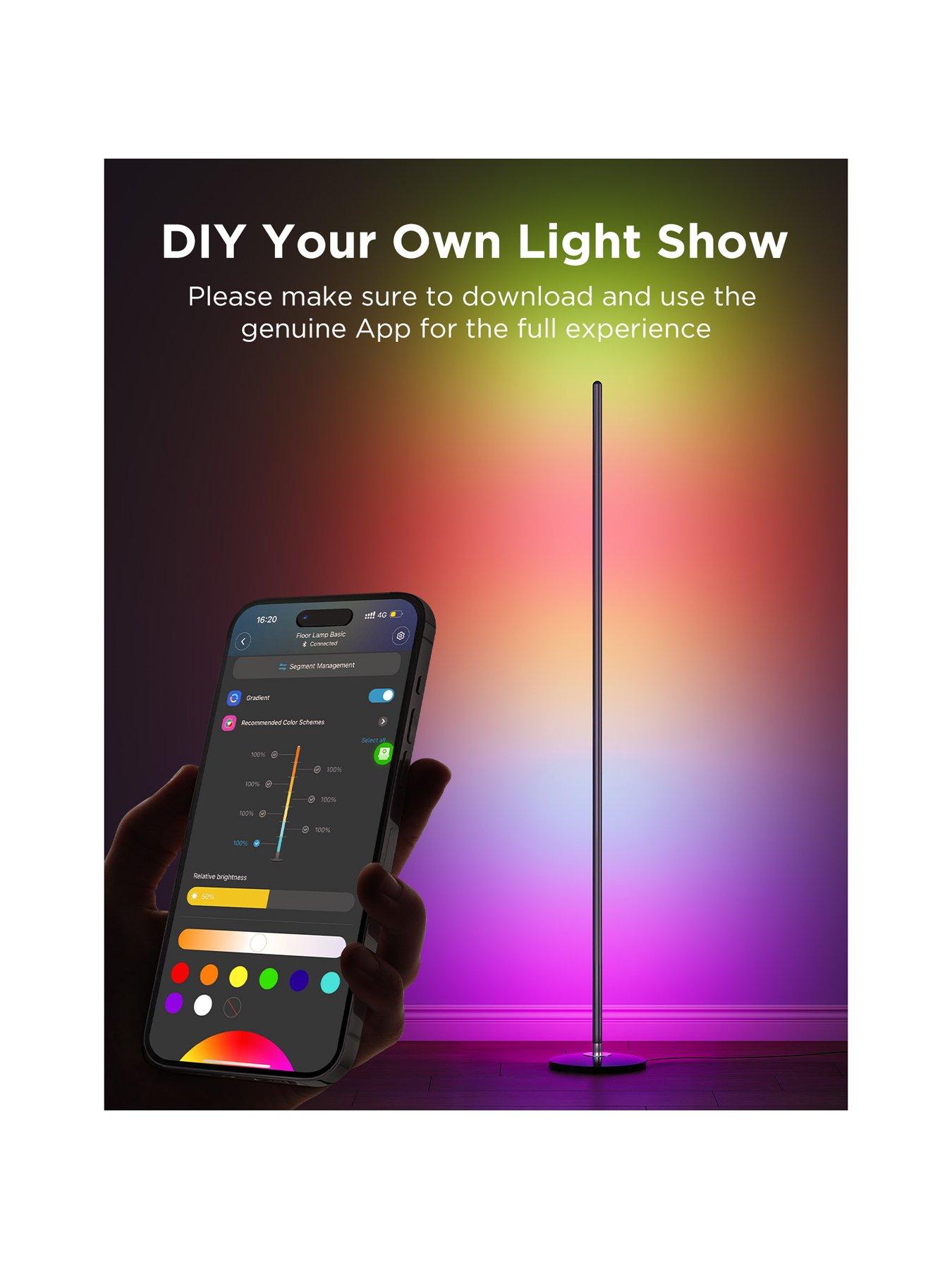 Image 5 of 7 of Govee Govee Smart Lite Multi Colour Corner Floor Lamp With Dynamic Programmes